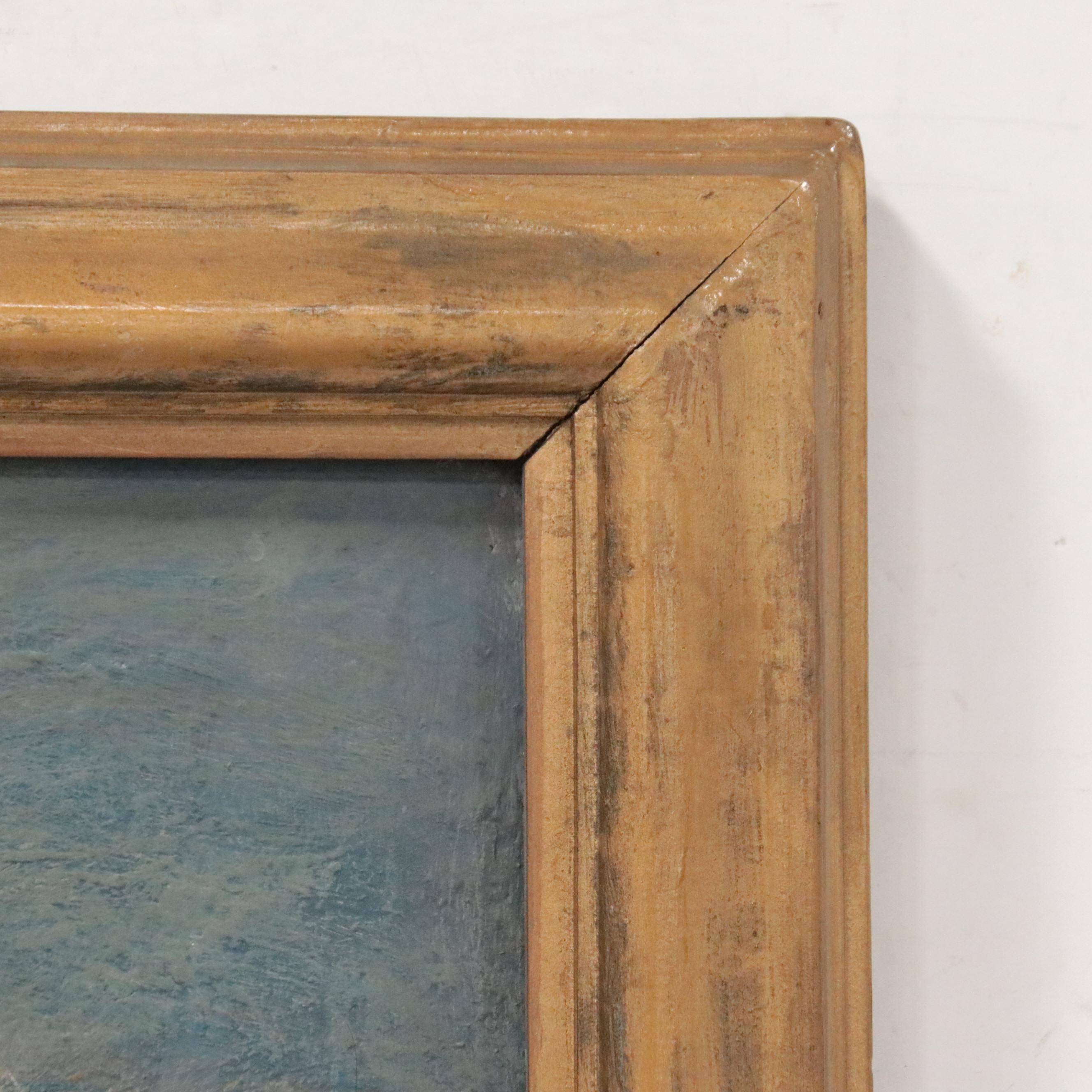 Ella Stewart-Clayburn Abstract Oil Painting, Mid-20th Century