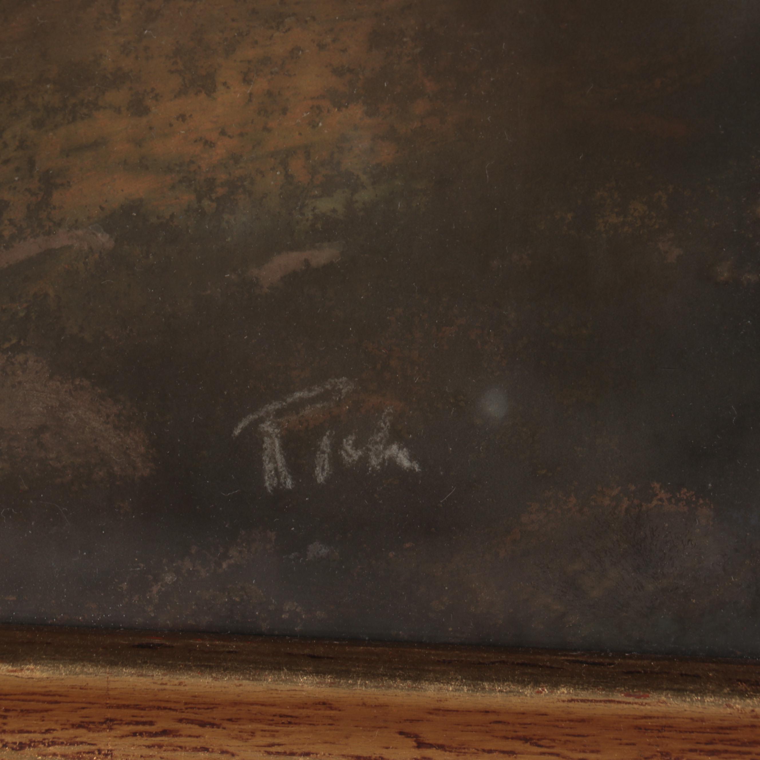 Autumn Landscape Pastel Drawing