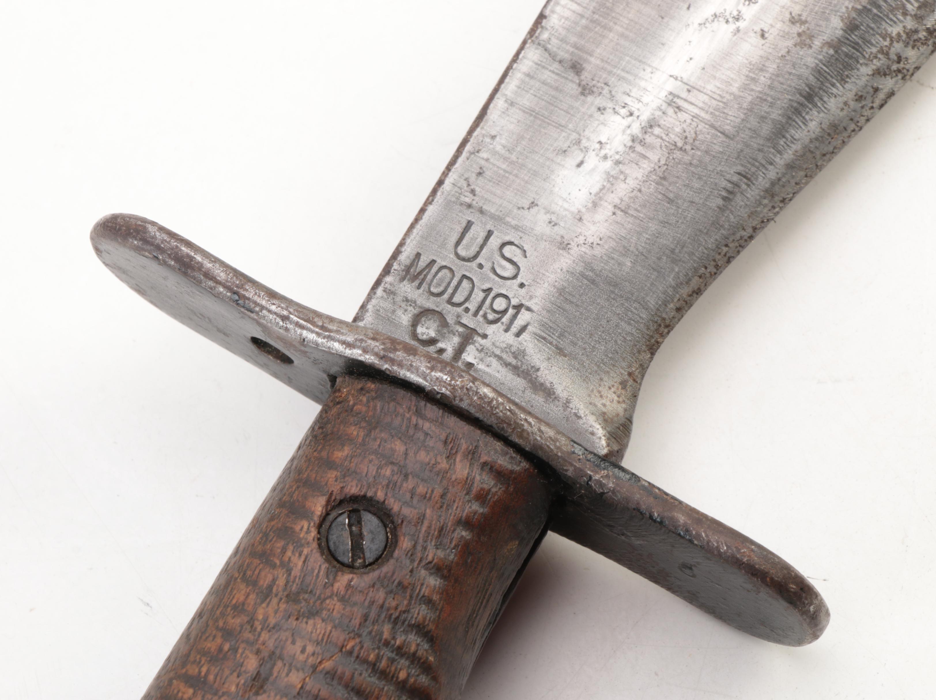 Brauer Bros WWI Bolo Knife and WWII M8A1 Bayonet