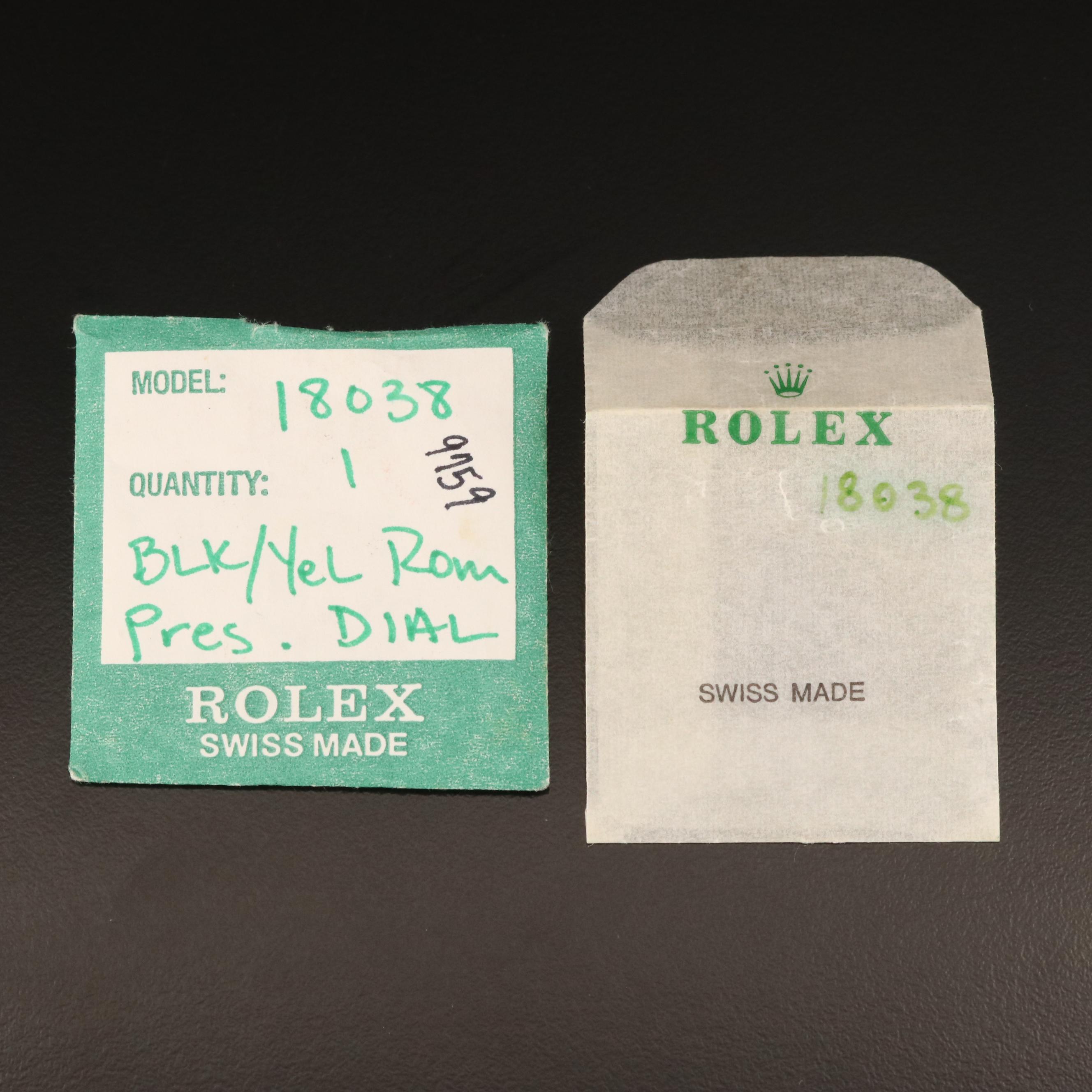 Rolex Presidental Black Roman Numeral Dial