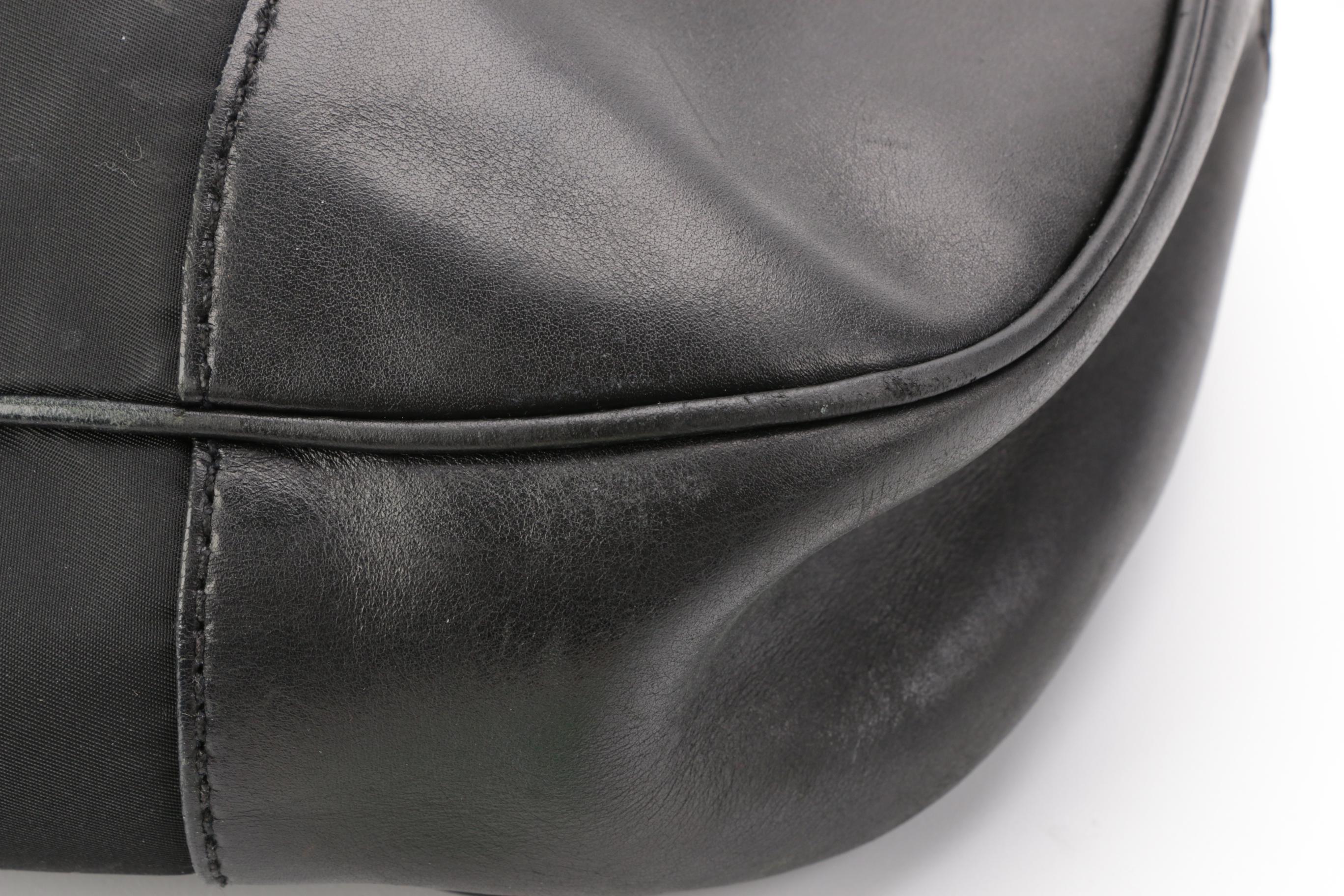 Prada Satchel in Black Tessuto Nylon and Leather