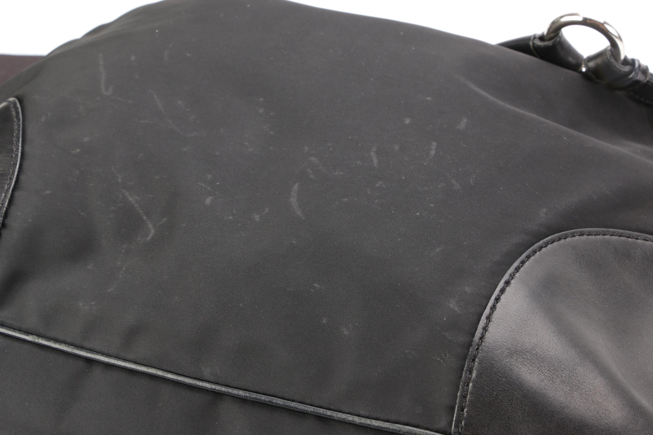 Prada Satchel in Black Tessuto Nylon and Leather