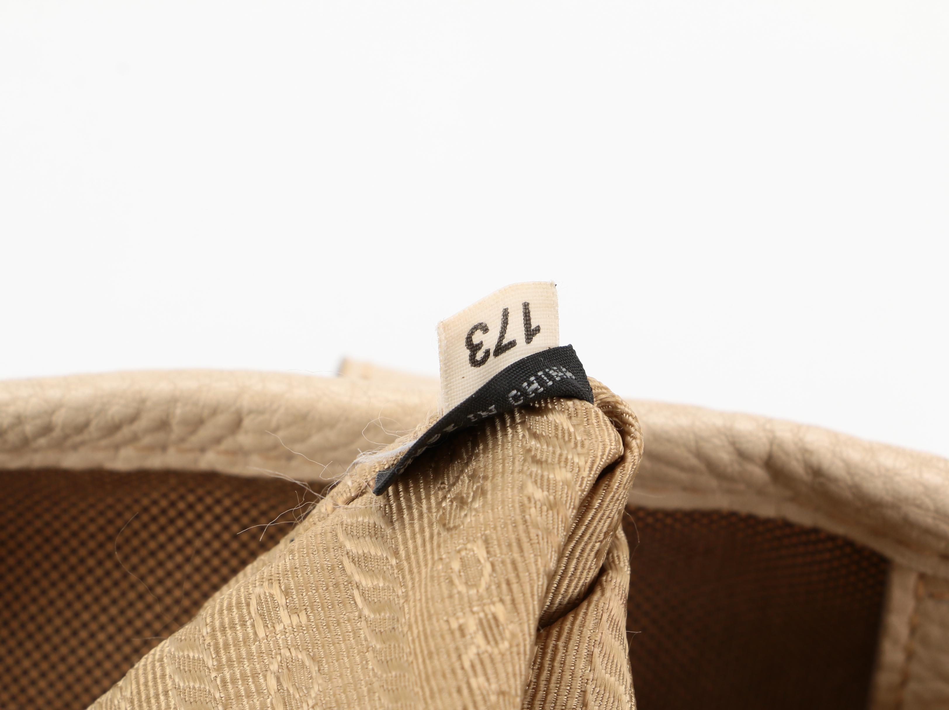 Prada Canapa Canvas and Leather Tote