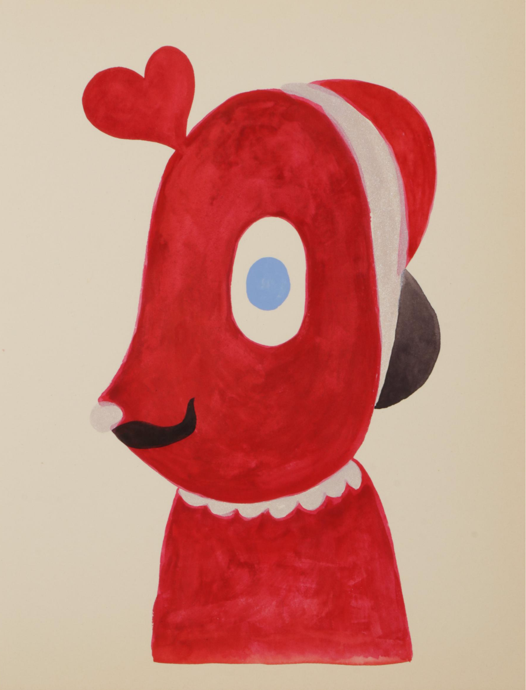 David Pohl "Imaginary Friends" Series Mixed Media Paintings, 2018