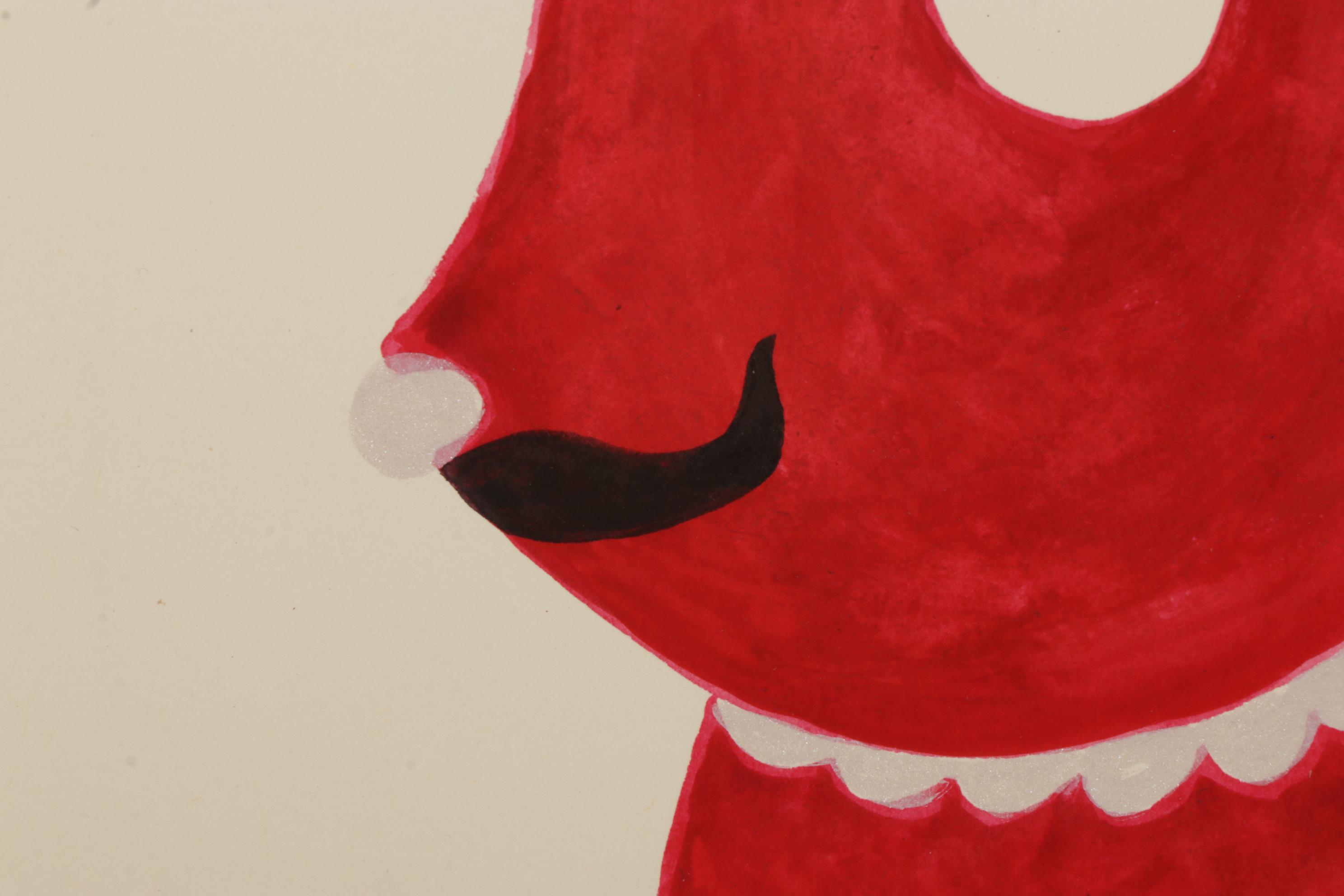 David Pohl "Imaginary Friends" Series Mixed Media Paintings, 2018