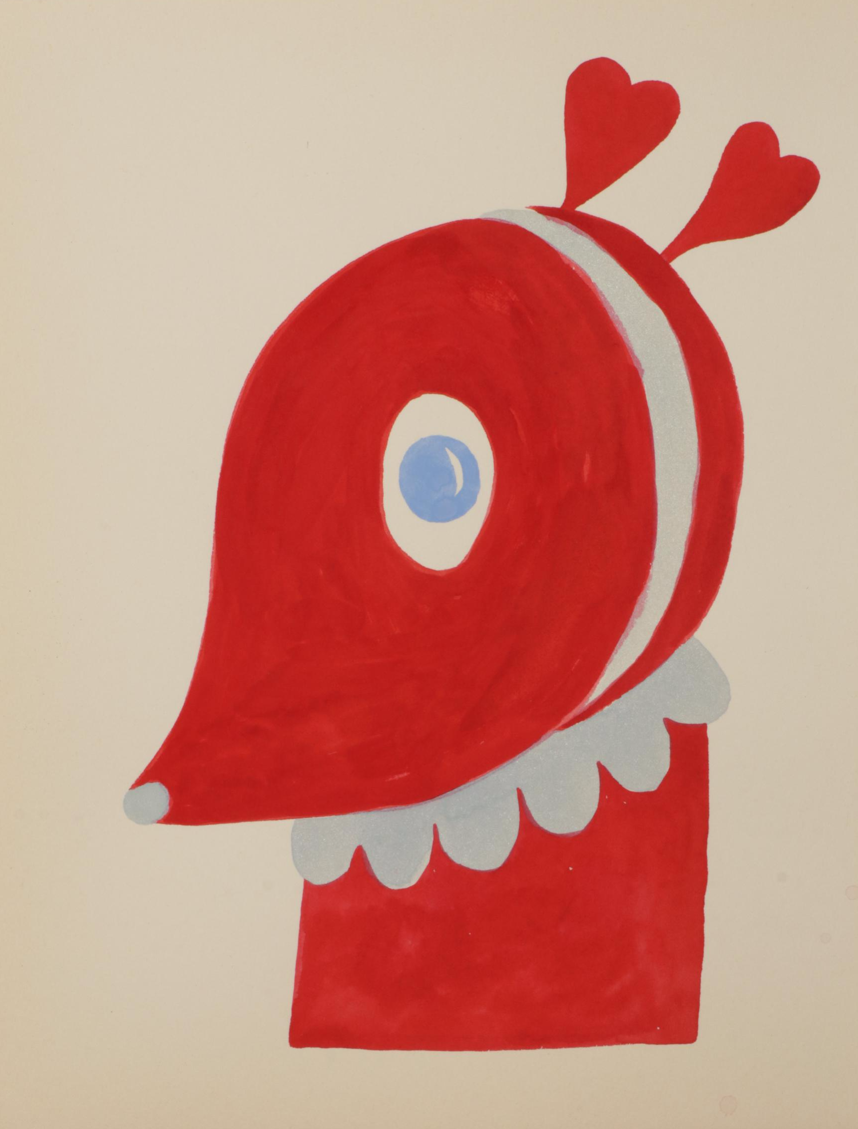 David Pohl "Imaginary Friends" Series Mixed Media Paintings, 2018