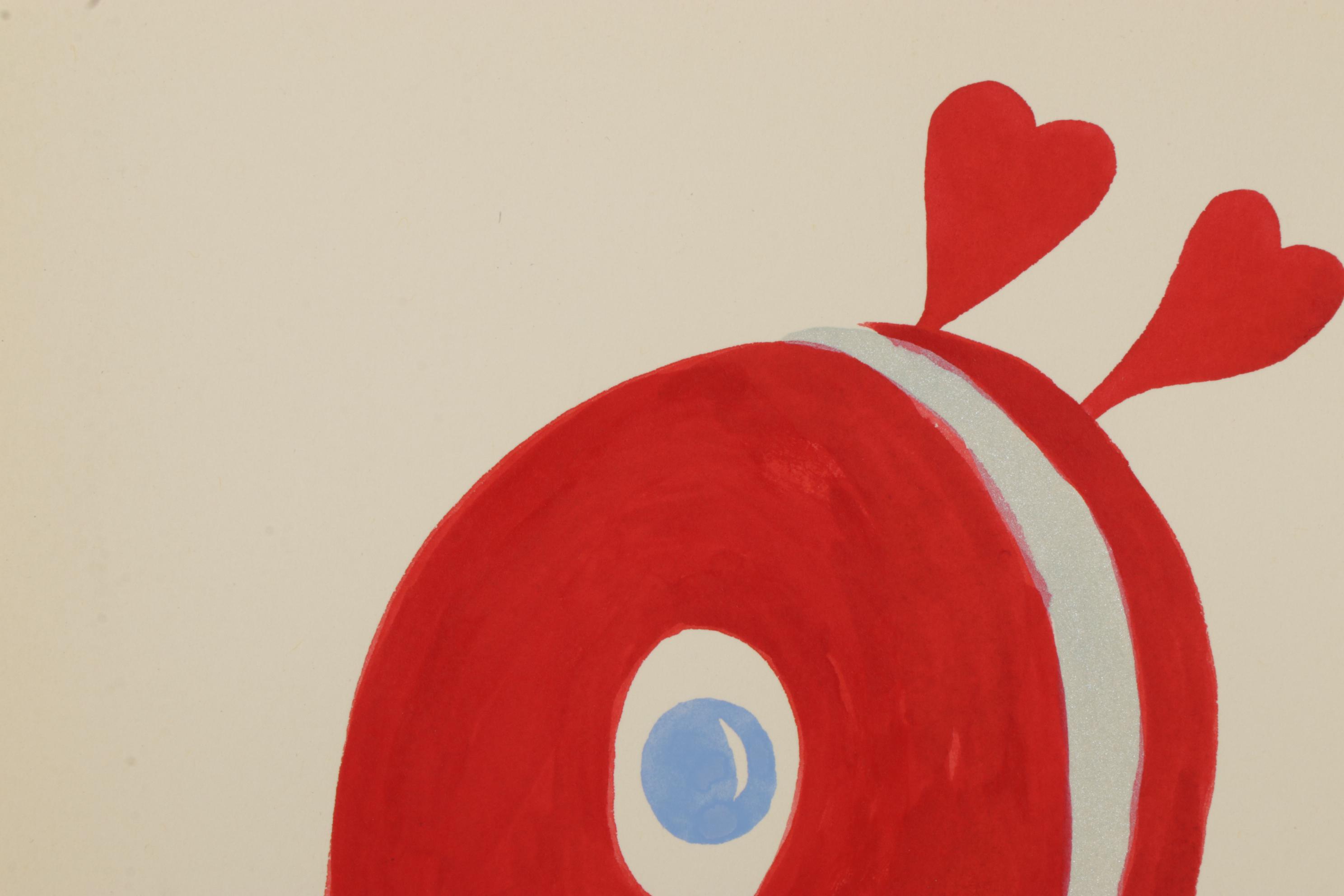 David Pohl "Imaginary Friends" Series Mixed Media Paintings, 2018