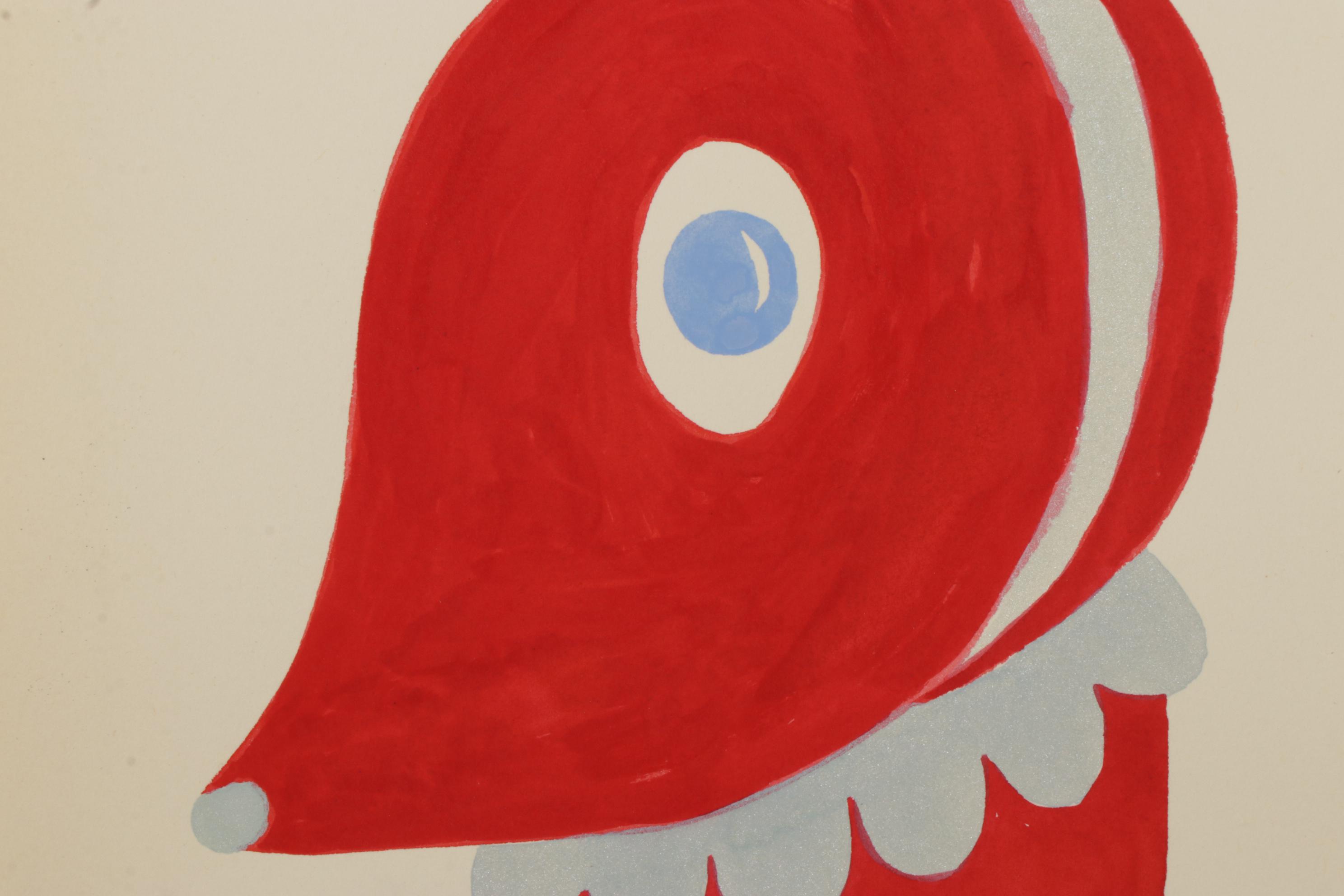 David Pohl "Imaginary Friends" Series Mixed Media Paintings, 2018