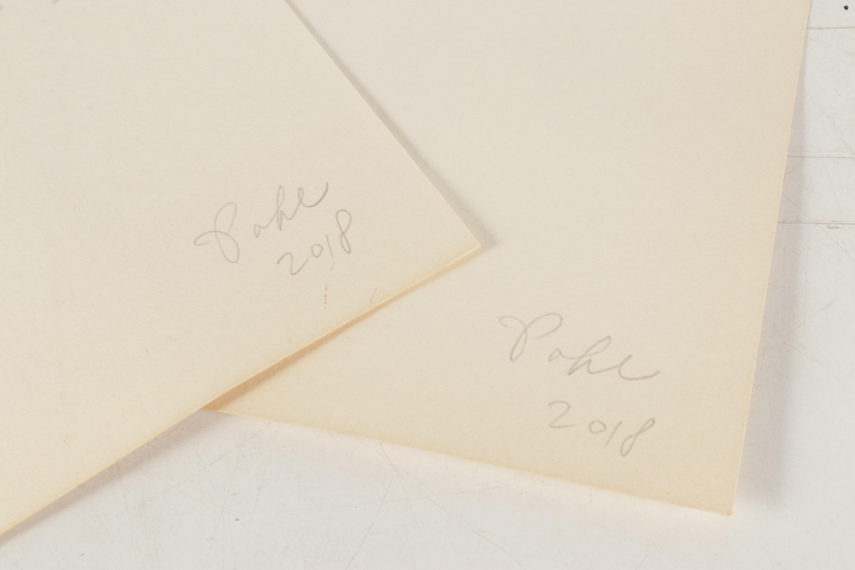 David Pohl "Imaginary Friends" Series Mixed Media Paintings, 2018