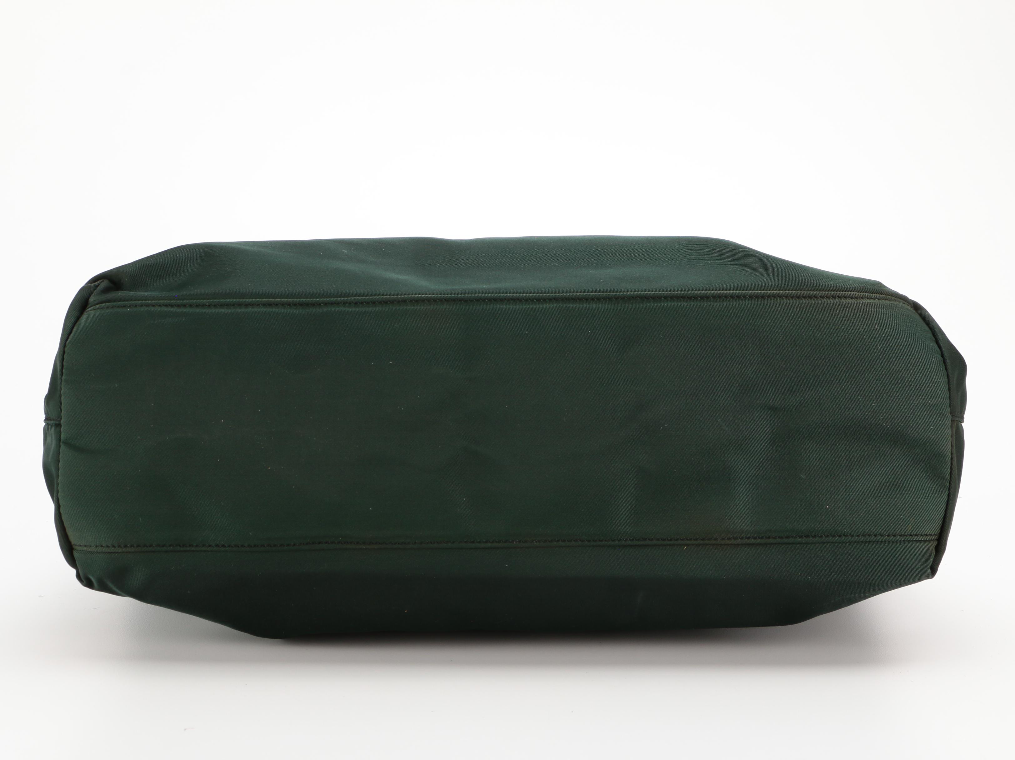 Prada Tessuto Tote in Dark Green Nylon