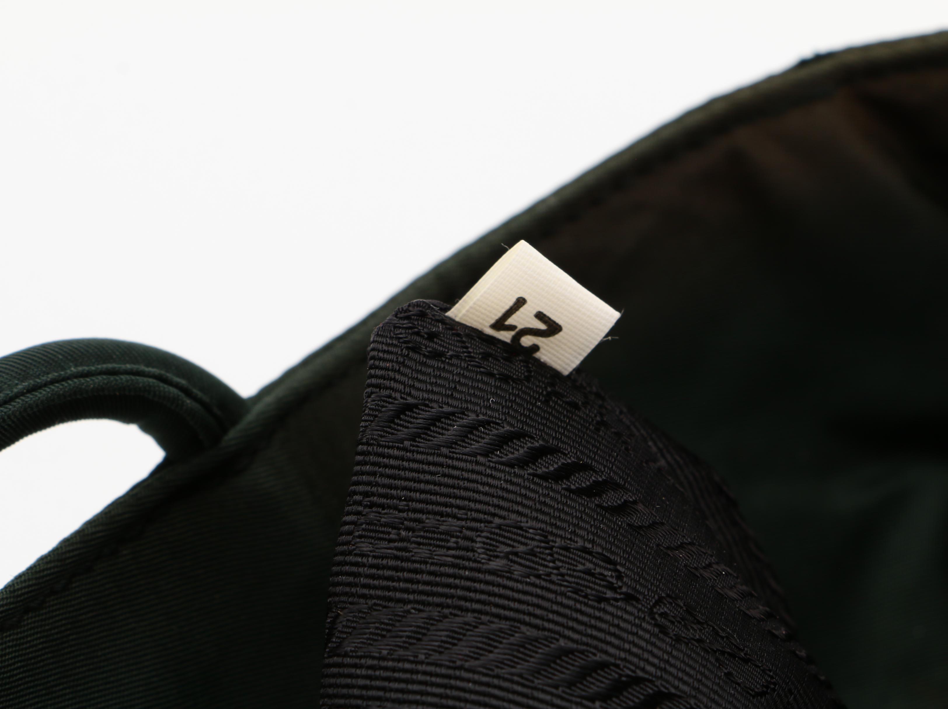 Prada Tessuto Tote in Dark Green Nylon