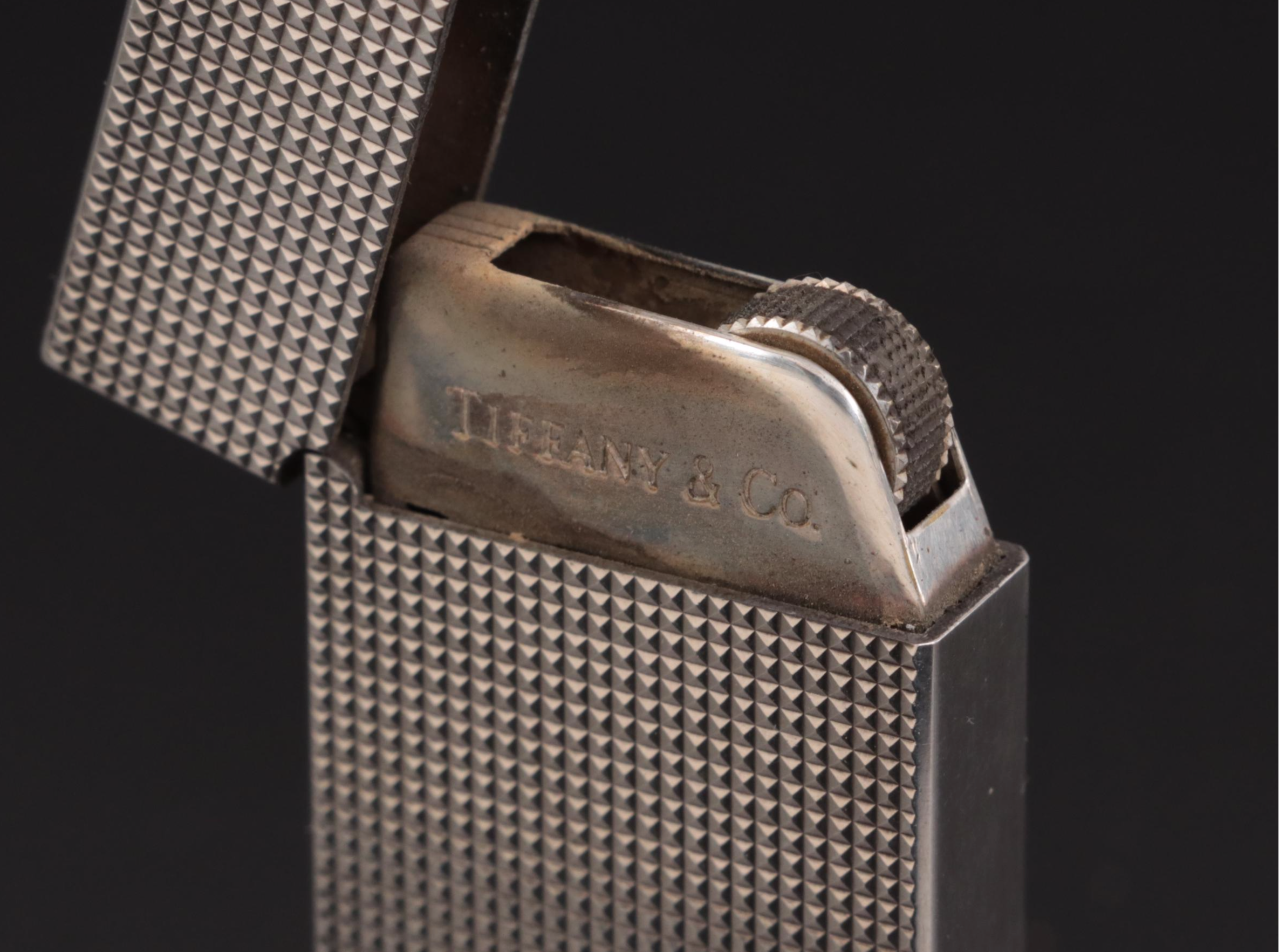 Tiffany & Co. Silver Tone Lighter with Pouch