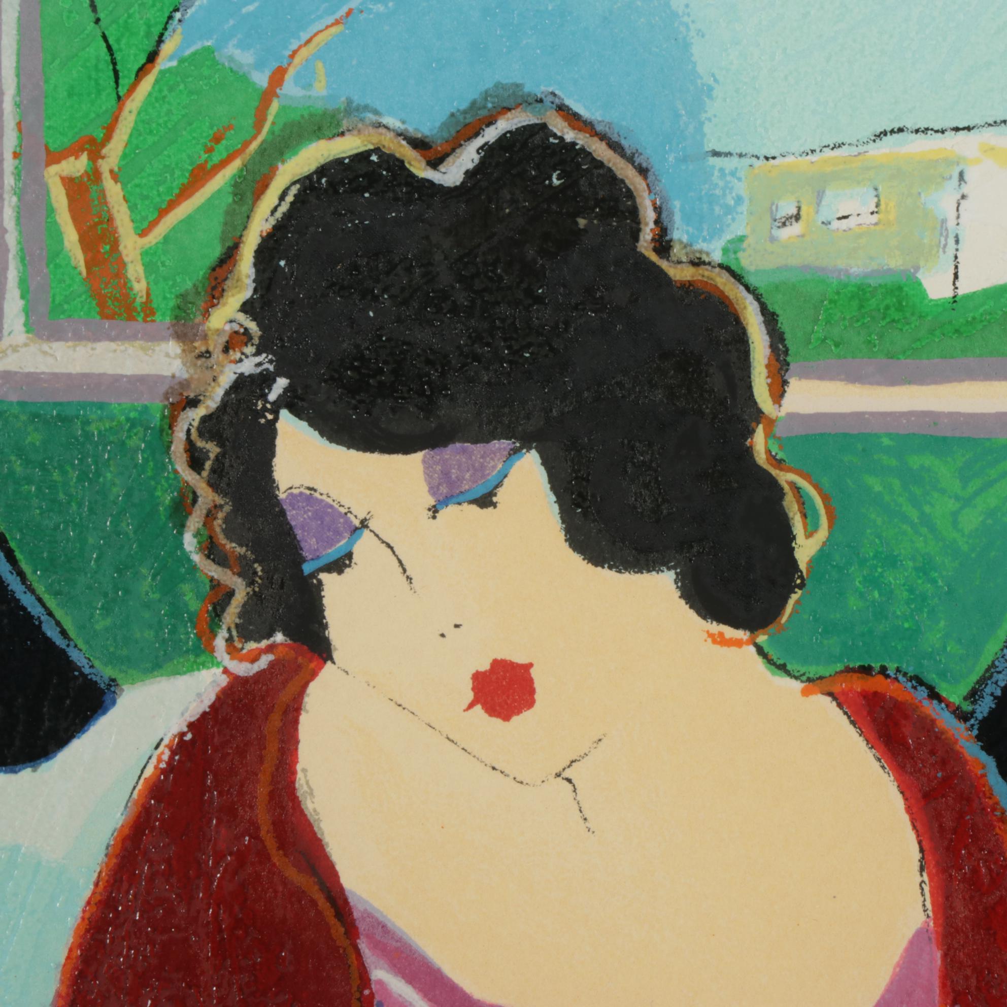 Itzchak Tarkay Serigraph "Ladies Tea," 1998