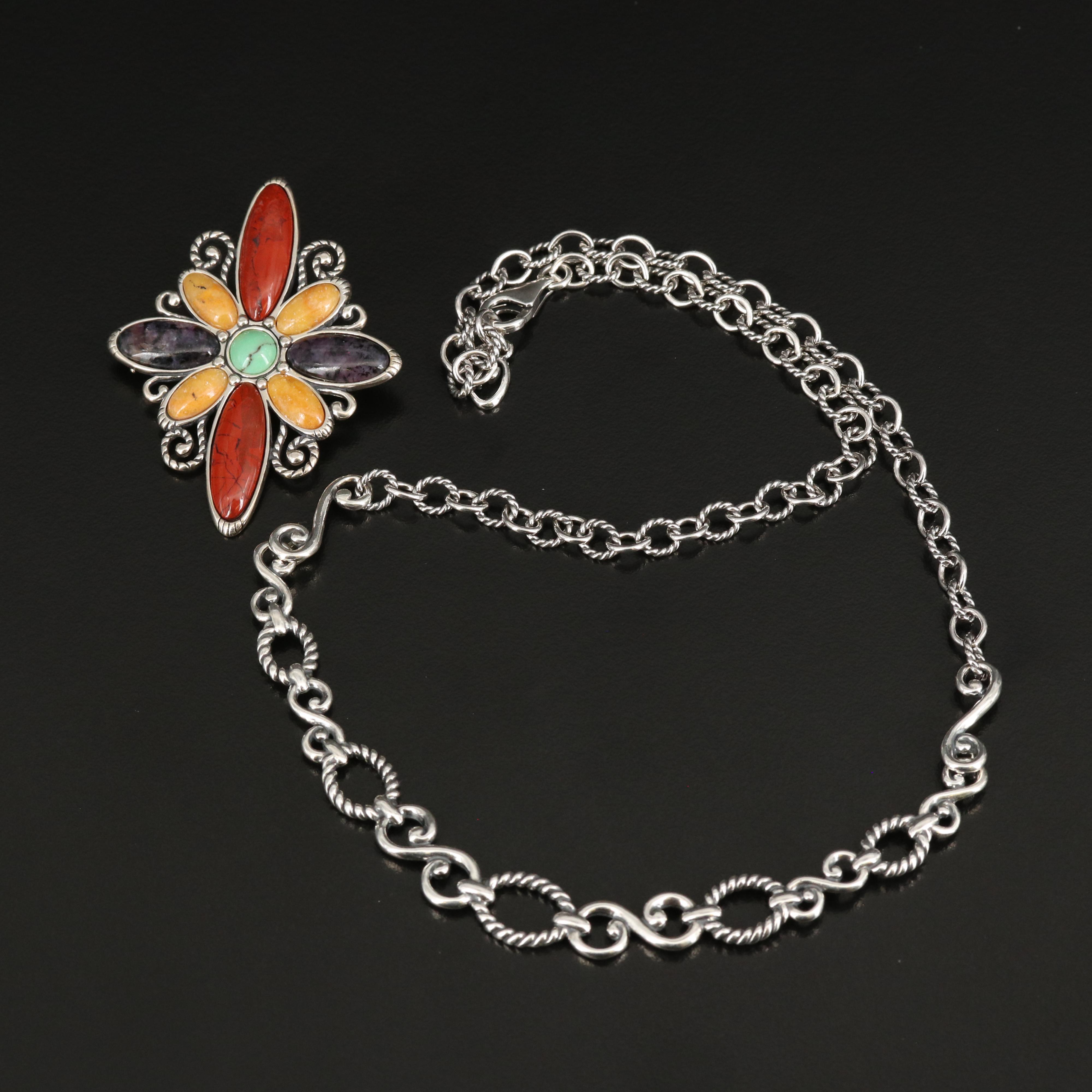 Carolyn Pollak for Relios Conveter Pendant Necklace