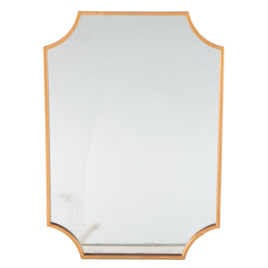 Decorative Rectangular Vanity Mirror in Gold