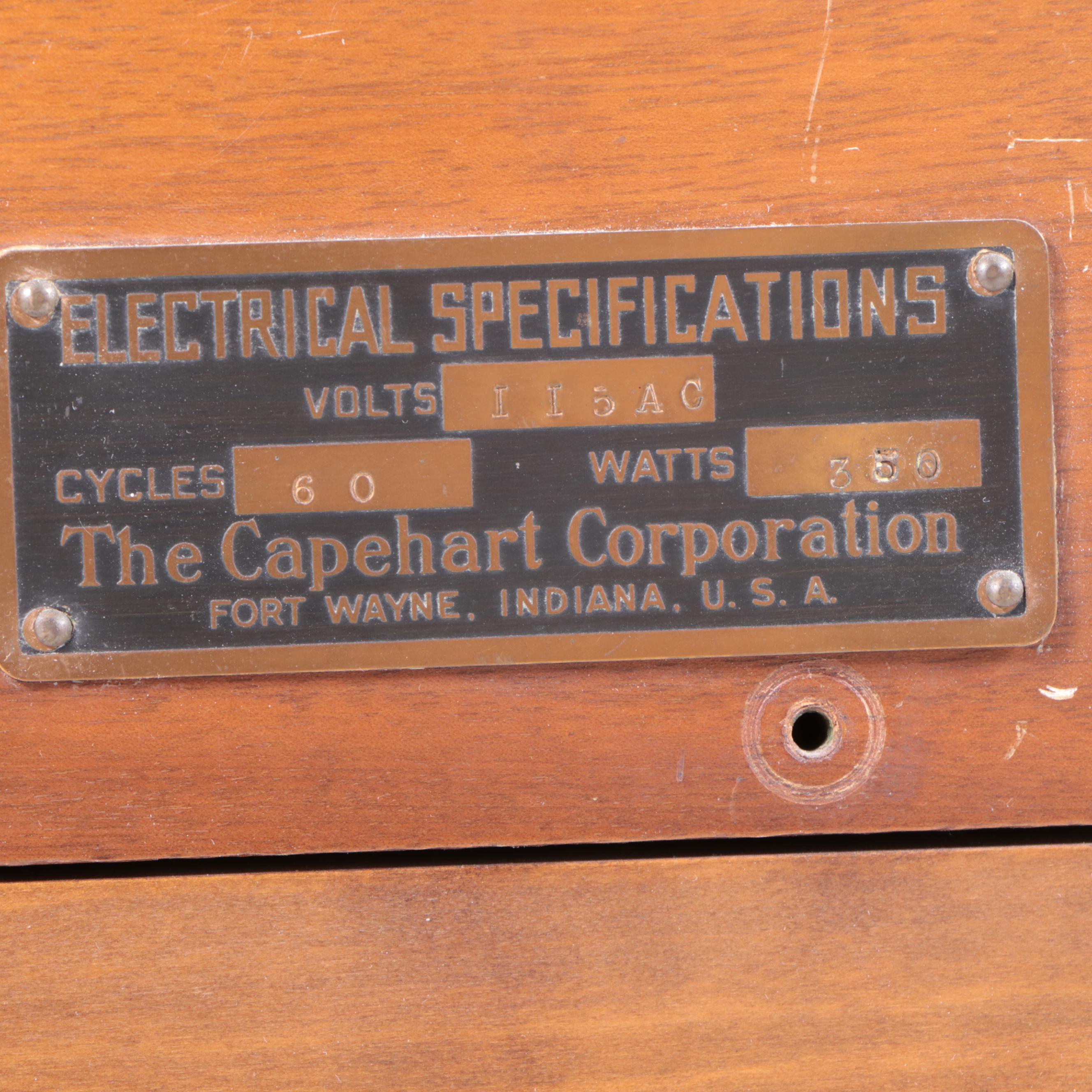 Capehart De Luxe Chateau Radio Console Cabinet