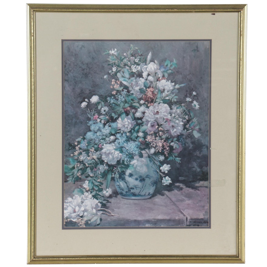 Offset Lithograph After Pierre-Auguste Renoir "Spring Bouquet"