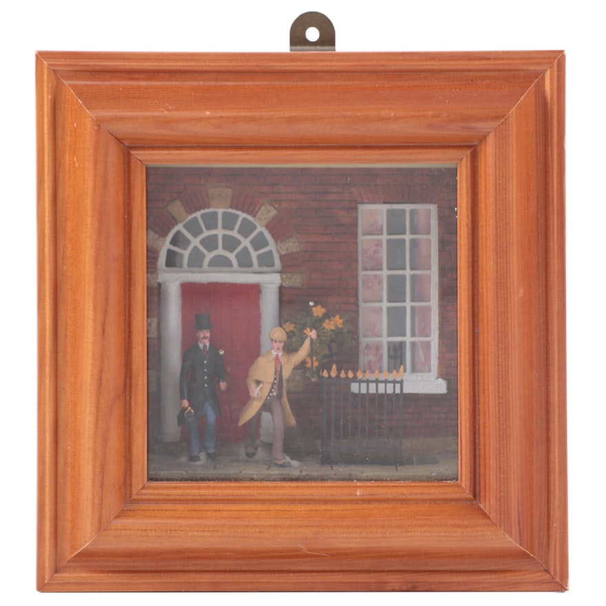 J.G. Miniatures "Holmes and Watson on the Case" Model Wall Hanging