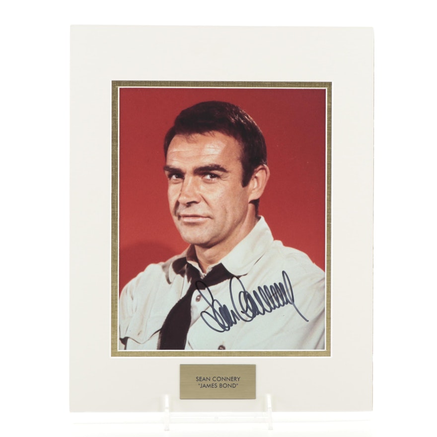 Sean Connery Signed "James Bond" Movie Photo Print, COA