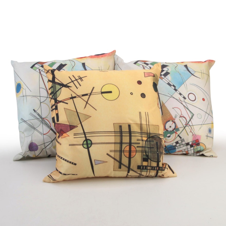 Printed Throw Pillows after Wassily Kandinsky Including "Composition VIII"