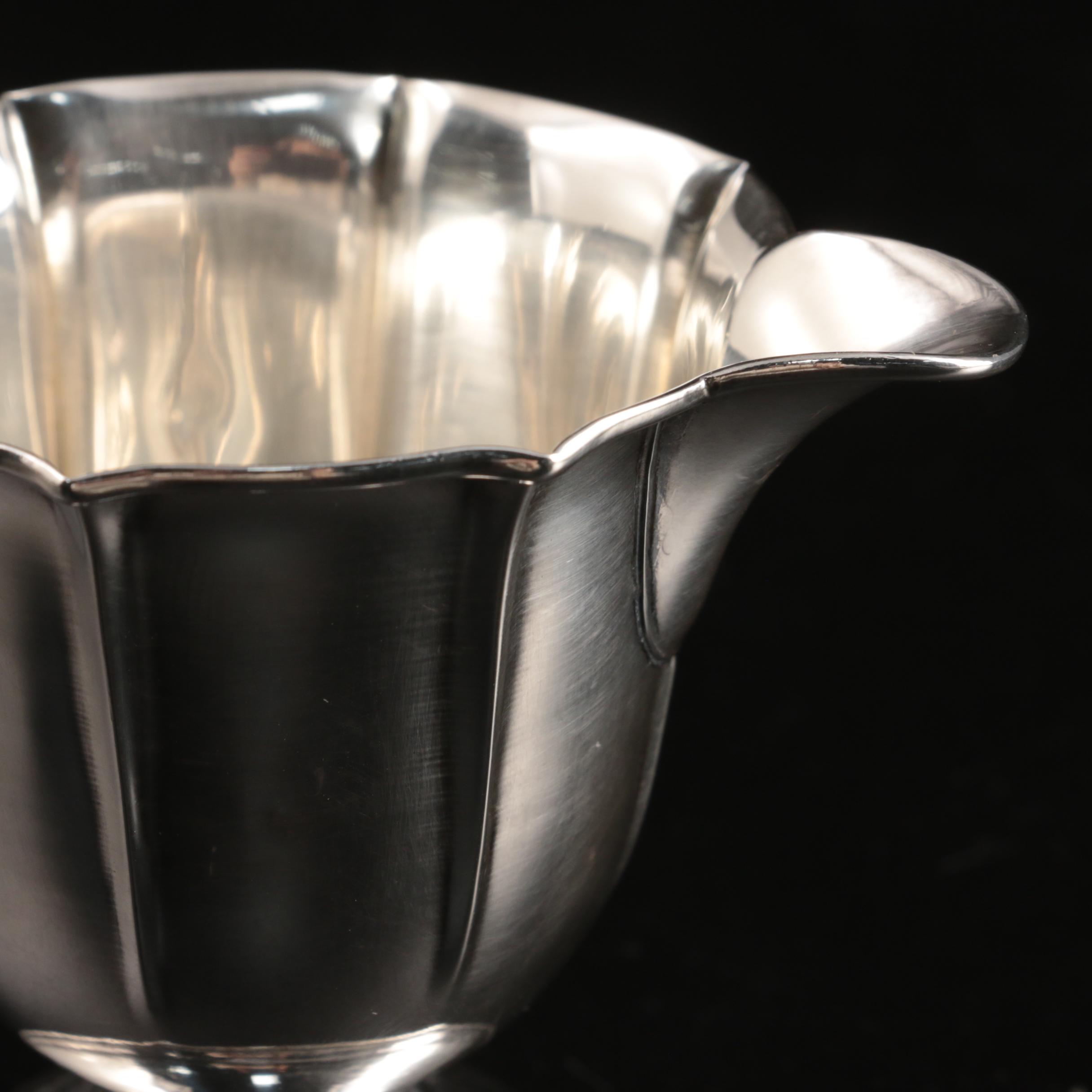 Webster Co. Sterling Silver Creamer and Open Sugar