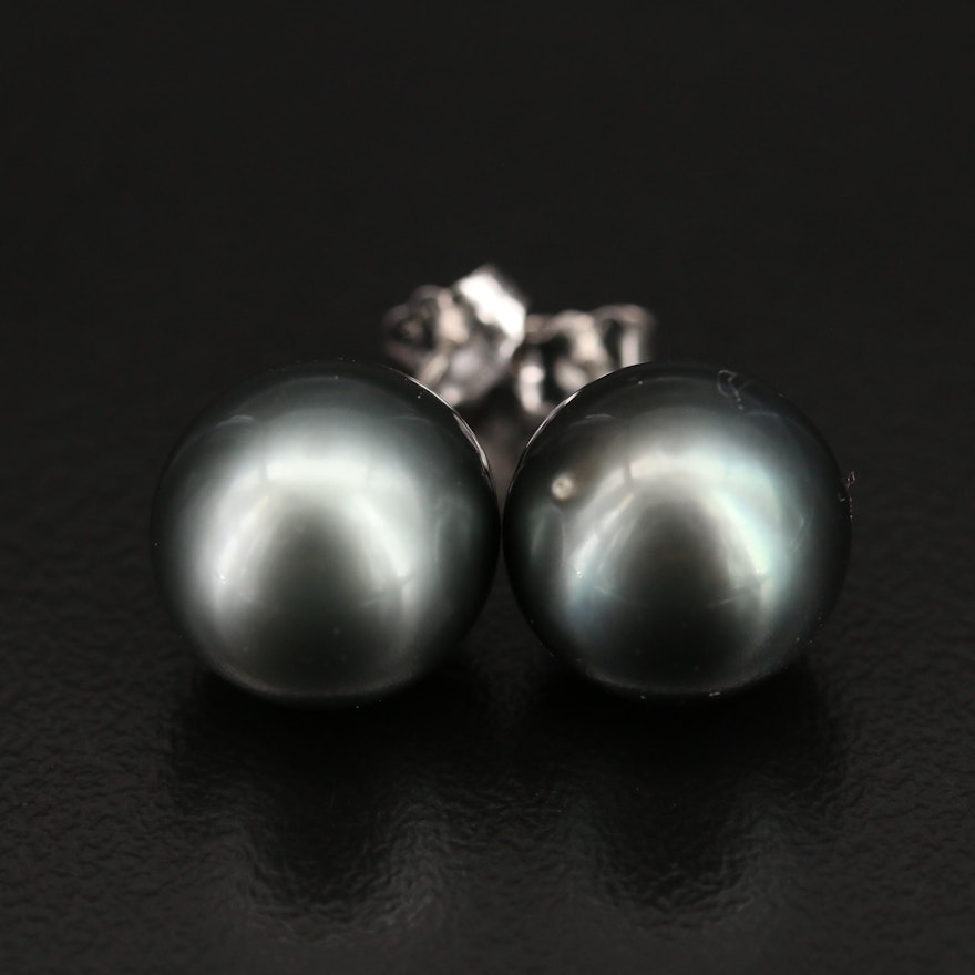 14K Pearl Stud Earrings