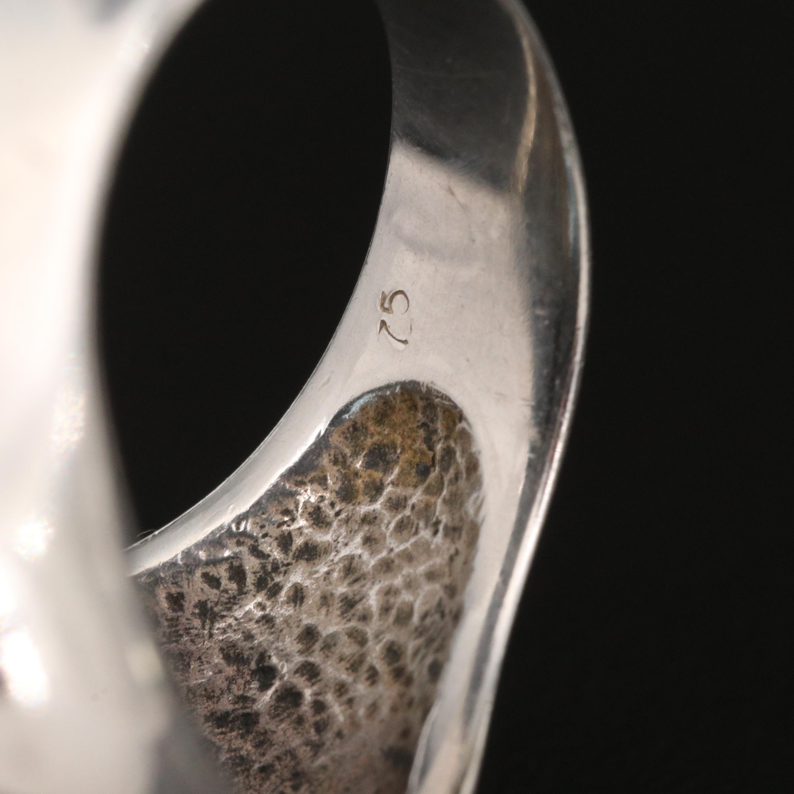 David Yurman "Albion" Sterling Topaz Ring with 14K Accent