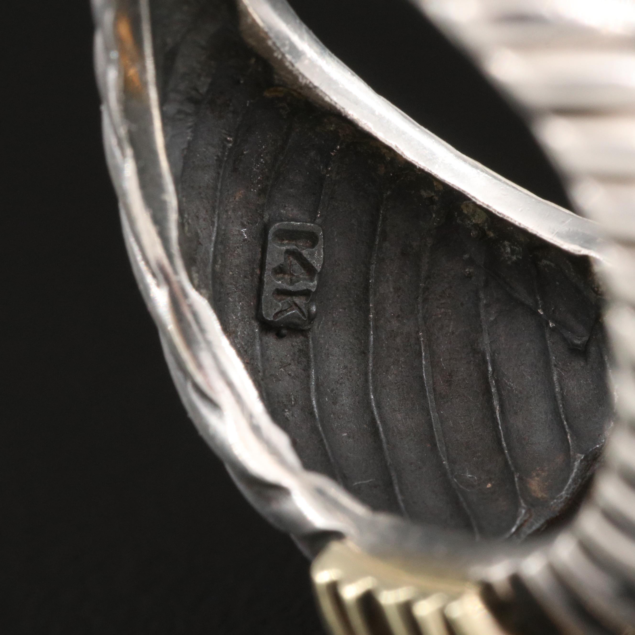 David Yurman Sterling Silver Topaz Cable Ring with 14K Accents