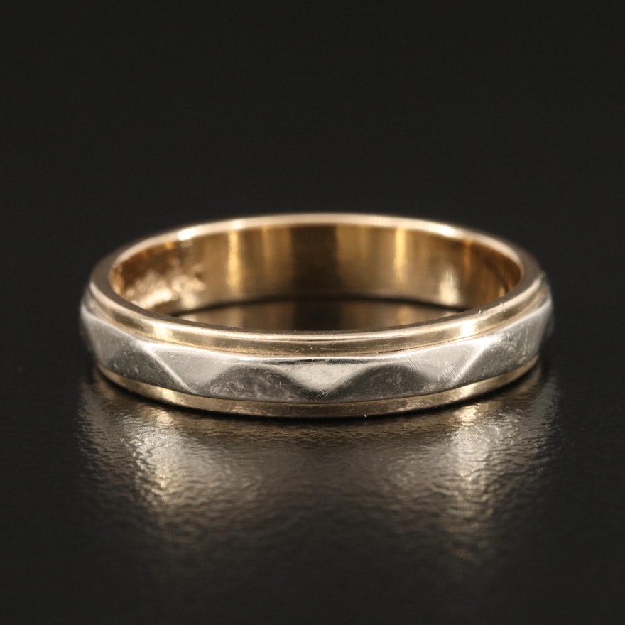 Bliss Ring Co. 14K Yellow and White Gold Band