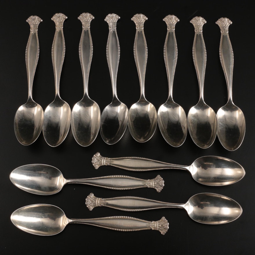 George W. Schiebler & Co. "Sandringham" Sterling Silver Teaspoons