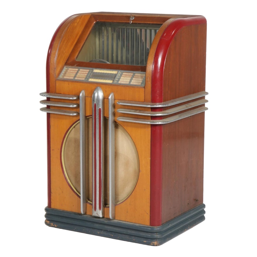 Widdicomb Art Deco Style Mahogany Jukebox, Early to Mid 20th Century