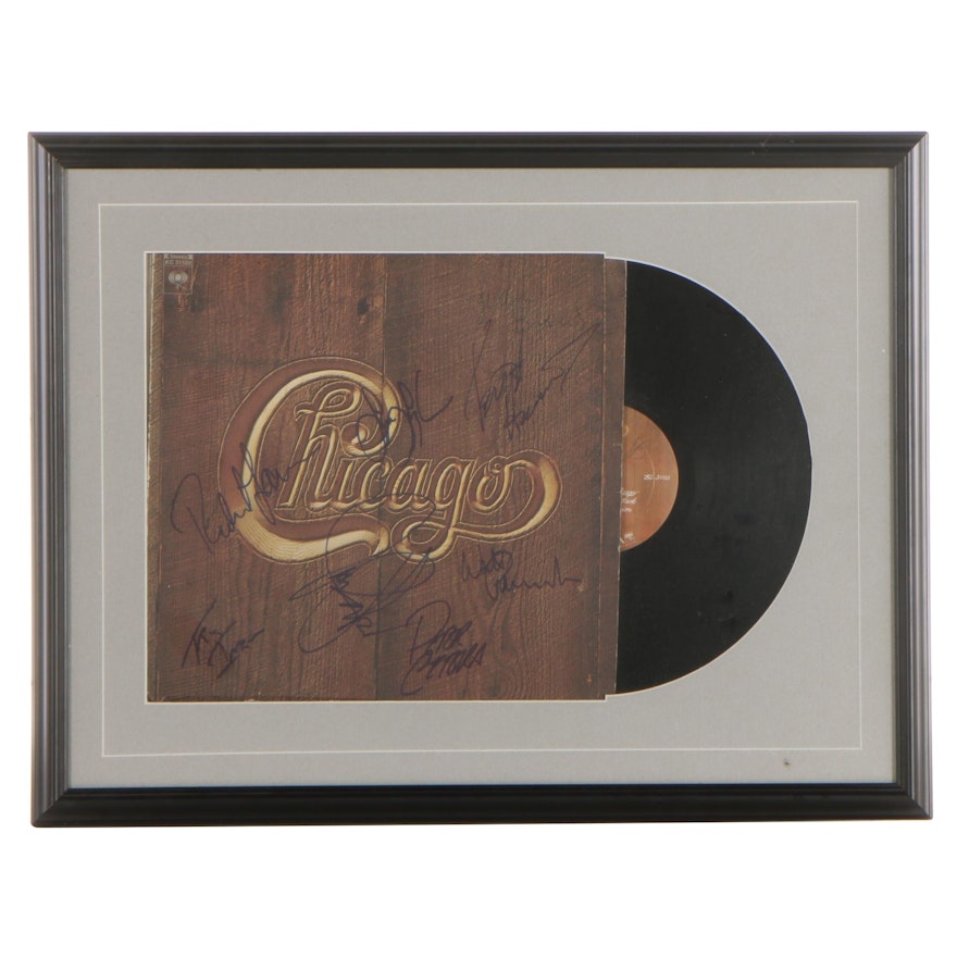 Chicago Signed Record Album Cover in Frame