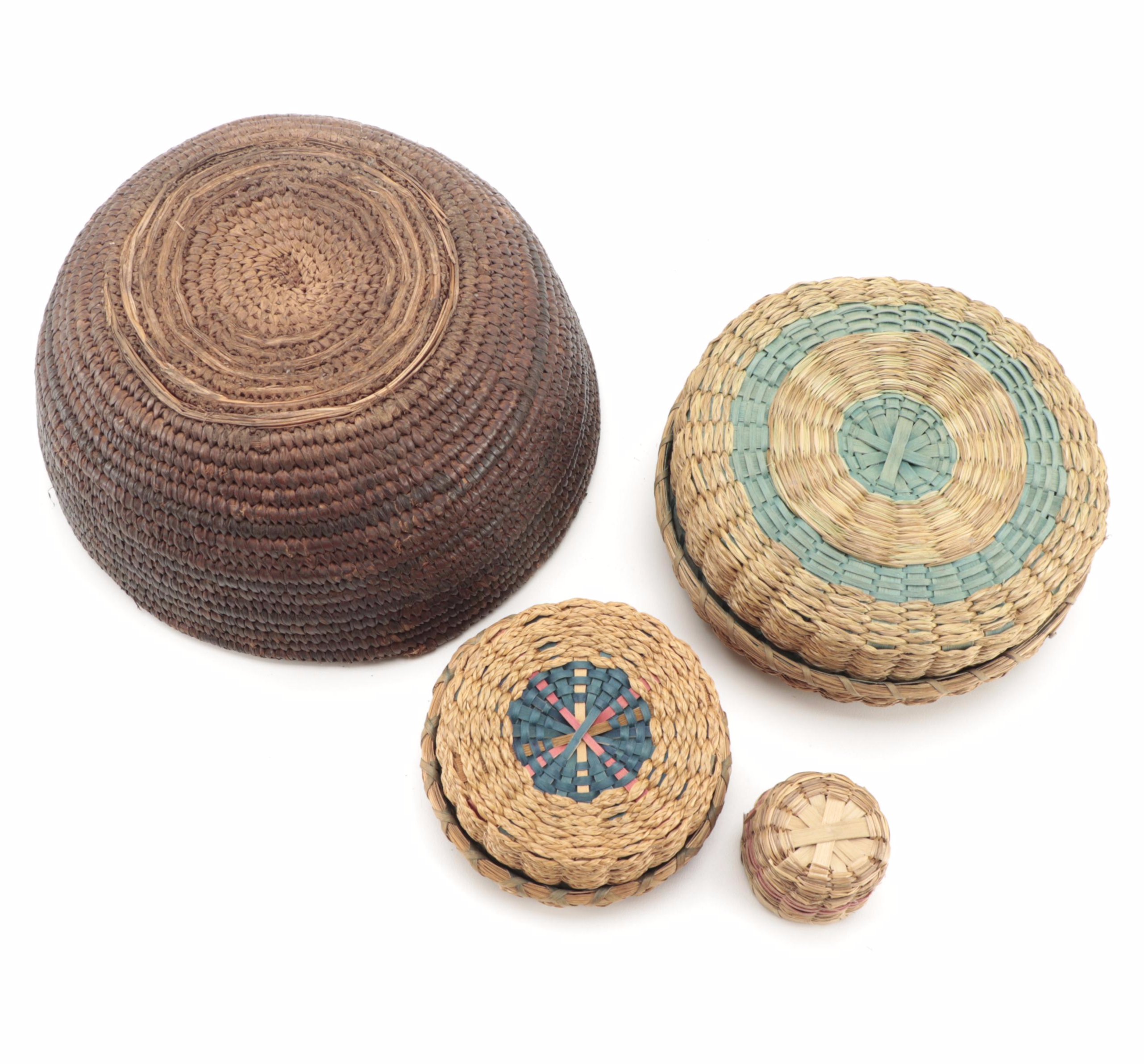 Handwoven Sweetgrass Baskets, Mini Tea Set and More