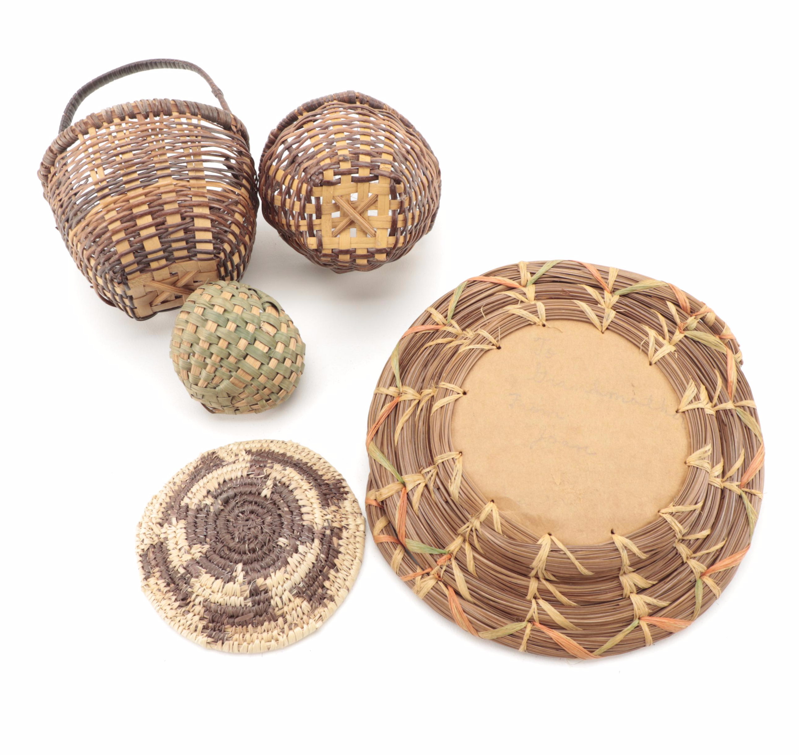 Handwoven Sweetgrass Baskets, Mini Tea Set and More