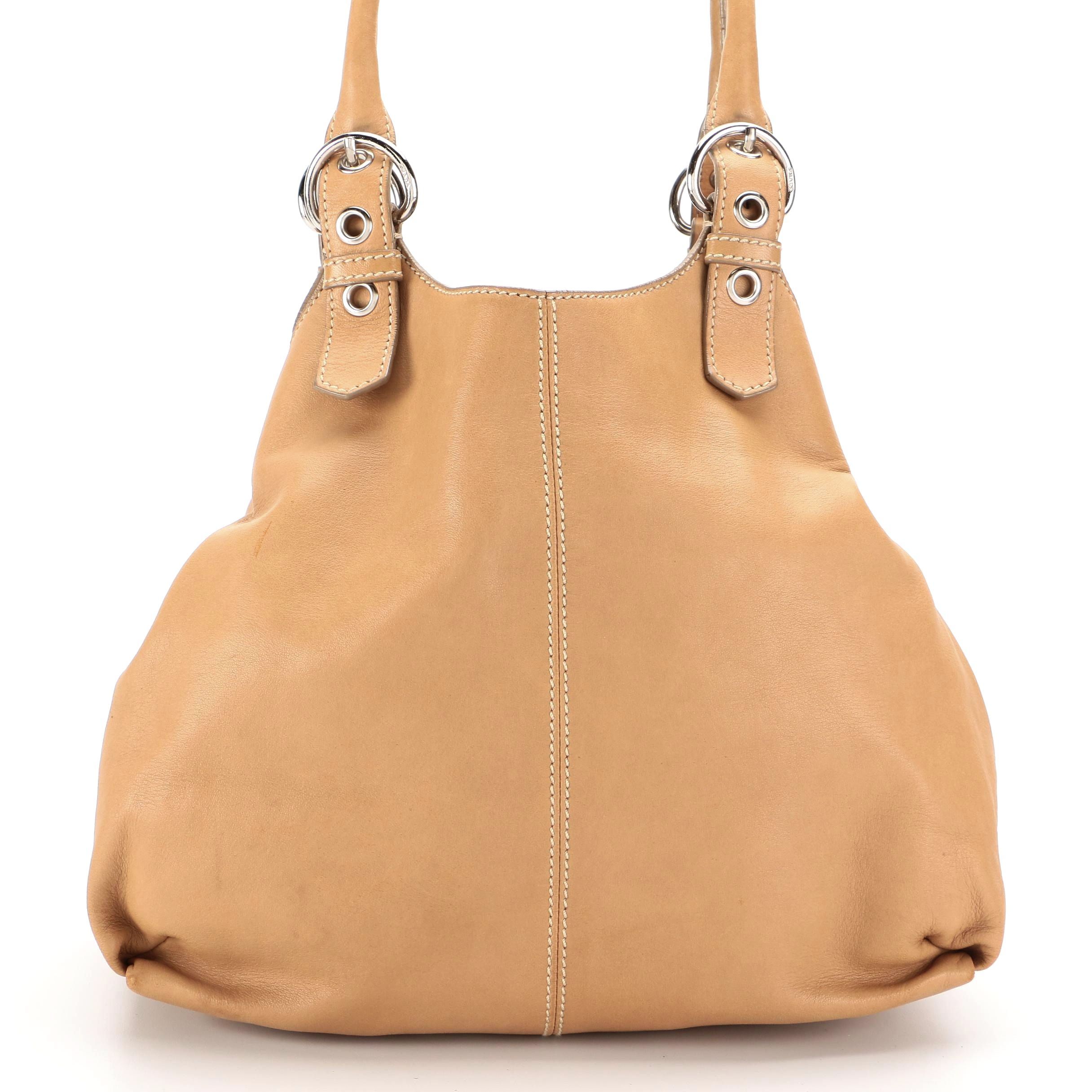 Prada Tan Leather Shoulder Bag