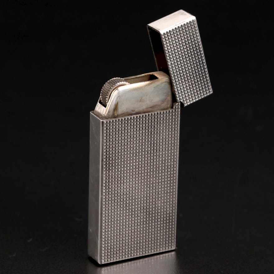 Tiffany & Co. Silver Tone Lighter with Pouch
