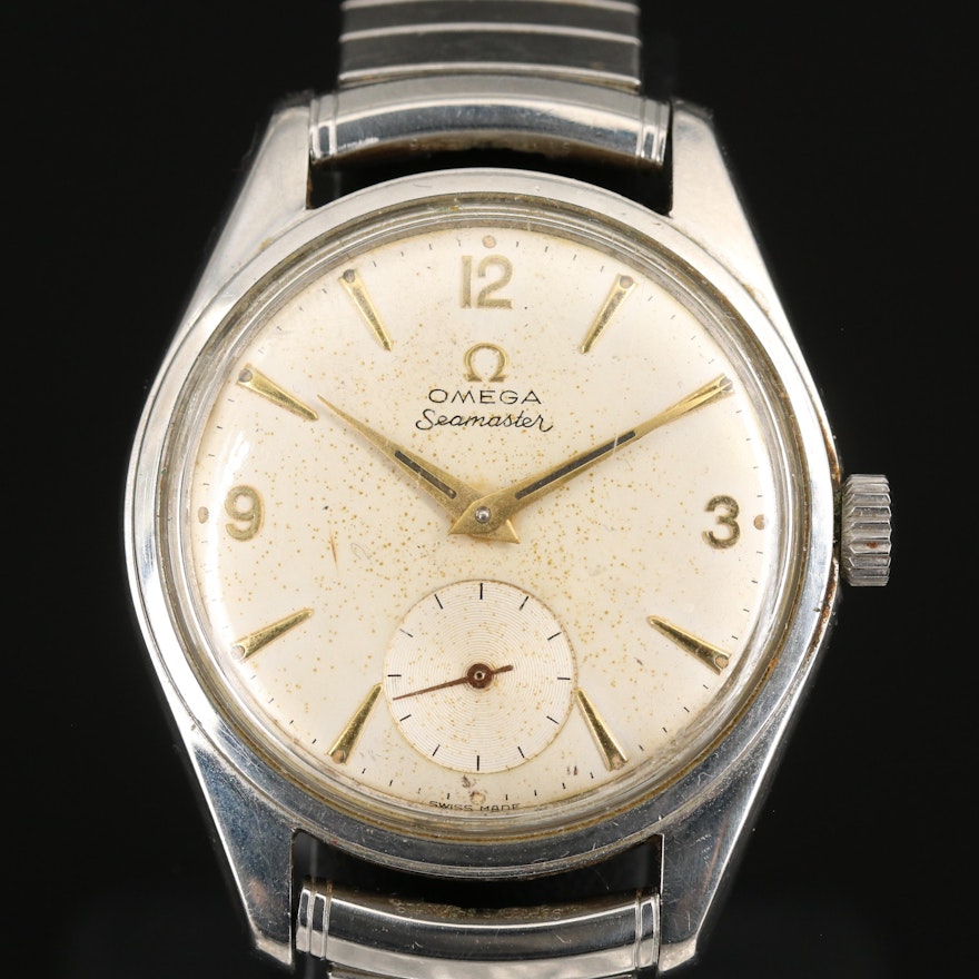 1958 Omega Seamaster Stem Wind Wristwatch