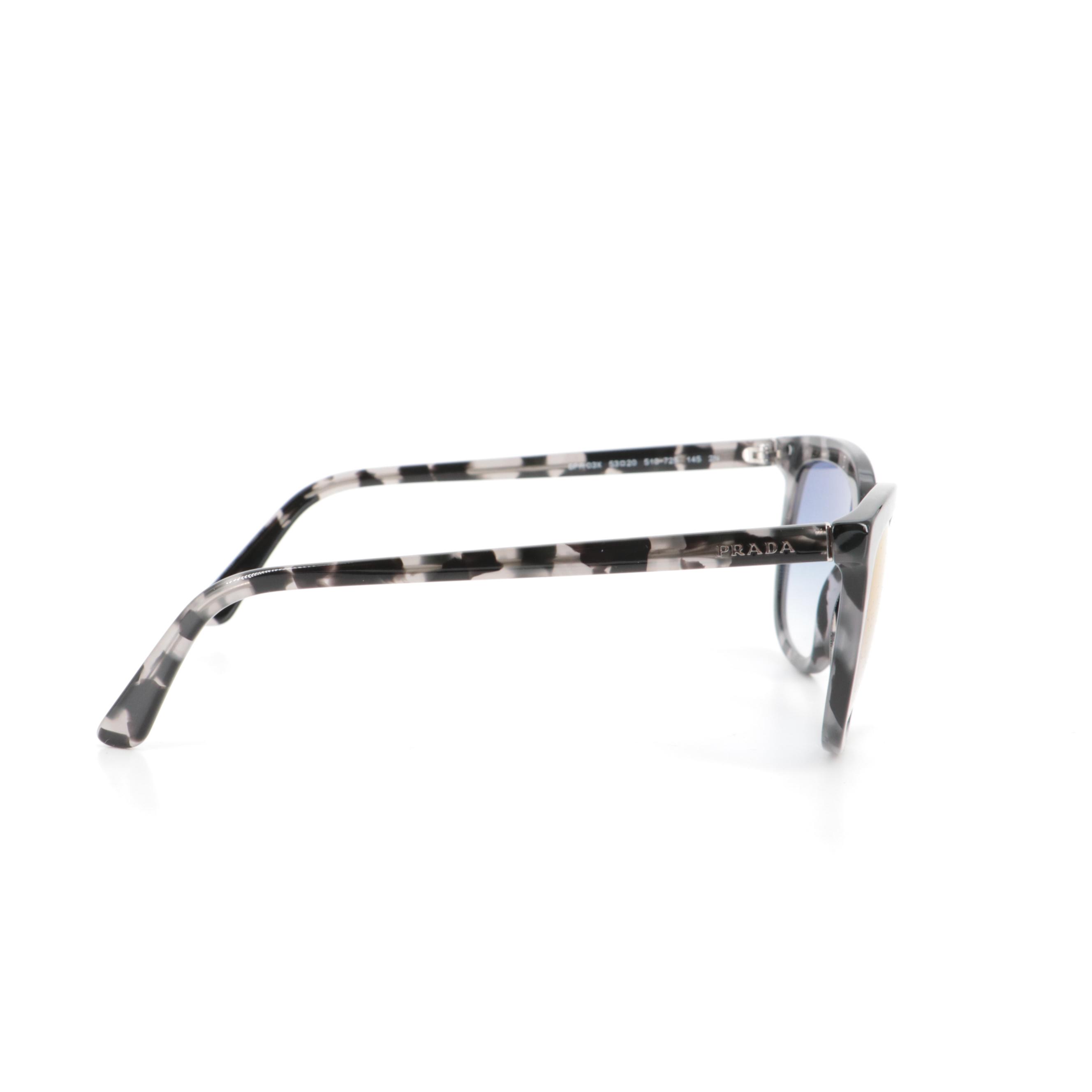 Prada SPR03X Havana Sunglasses with Case and Box