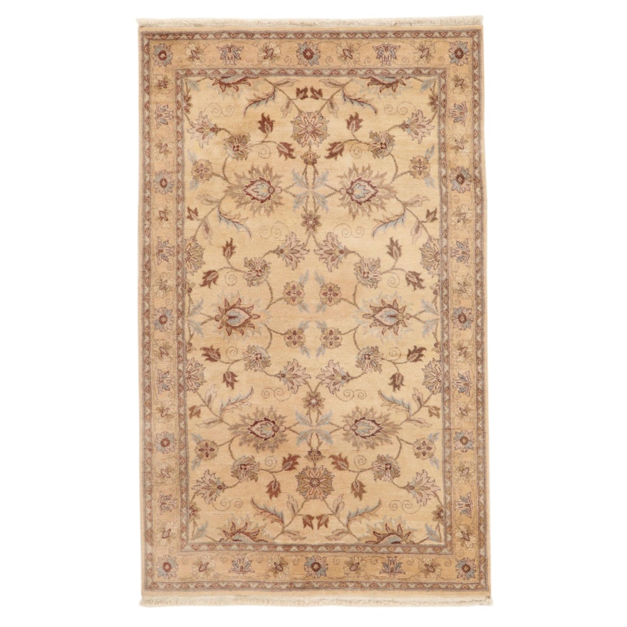 4'10 x 8' Hand-Knotted Indo-Persian Tabriz Area Rug