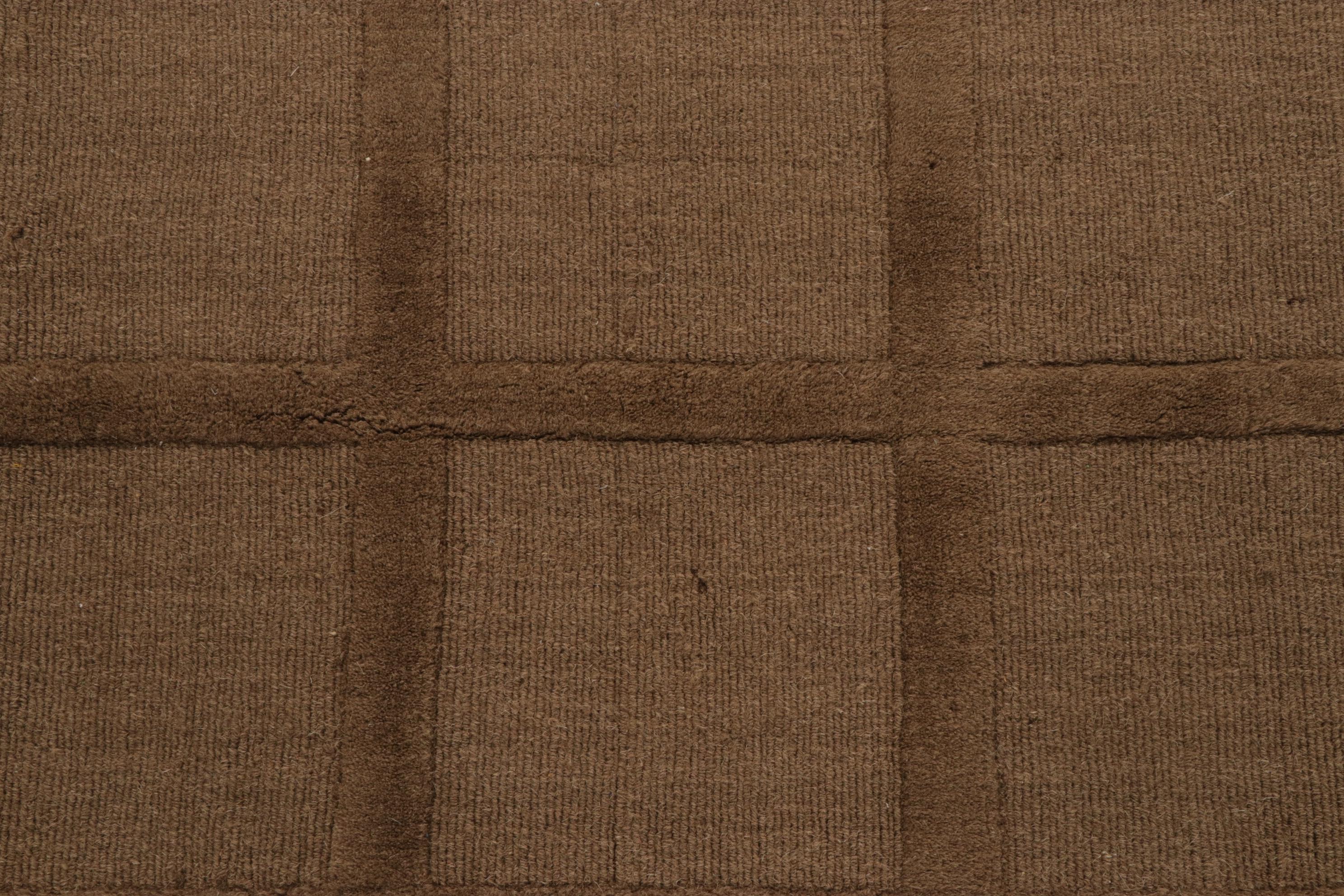 3'2 x 4' Hand-Knotted Indian Modern Style Rug, 2010s