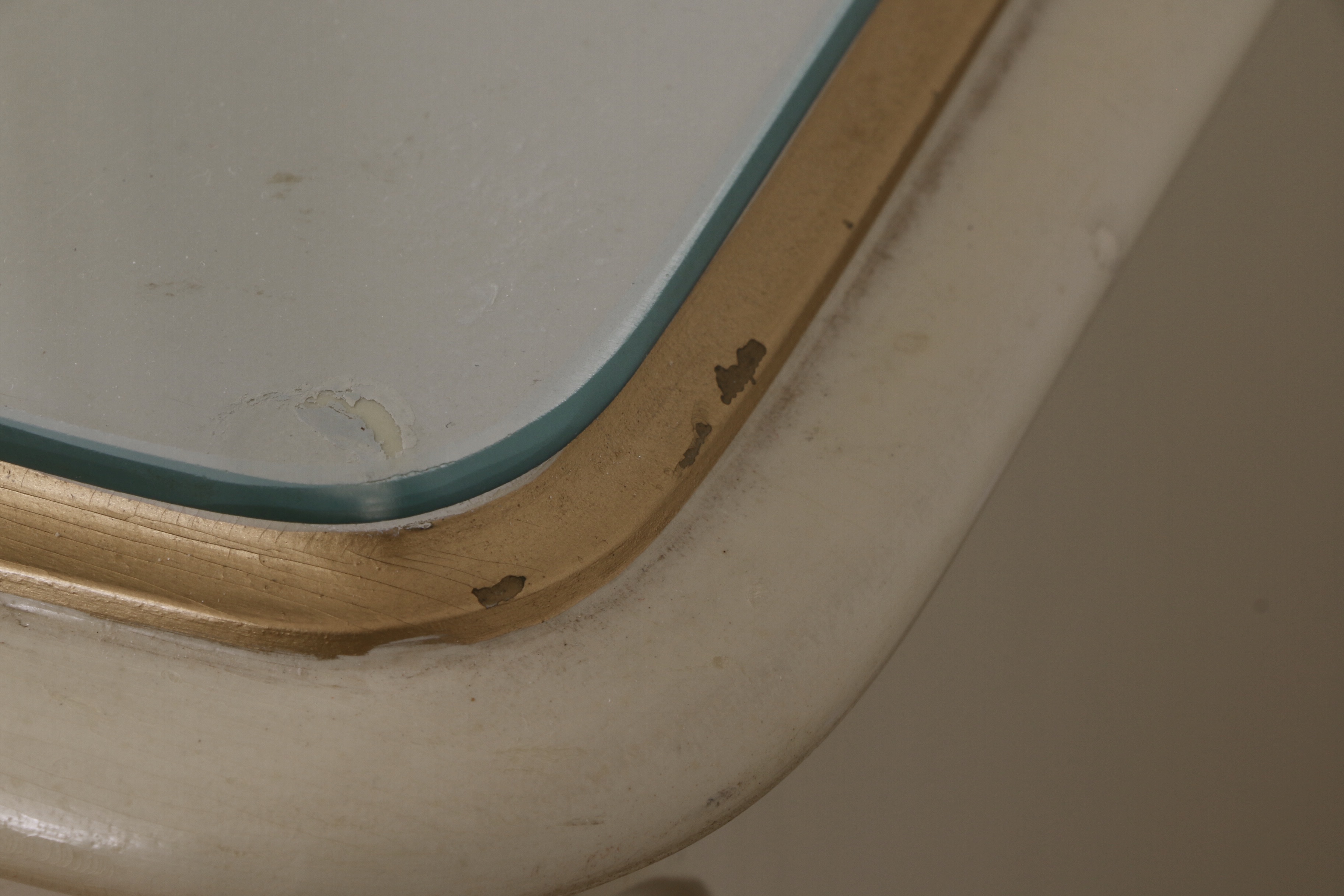 Drexel "Touraine" Cream-Painted and Parcel-Gilt Dresser and Chest of Drawers