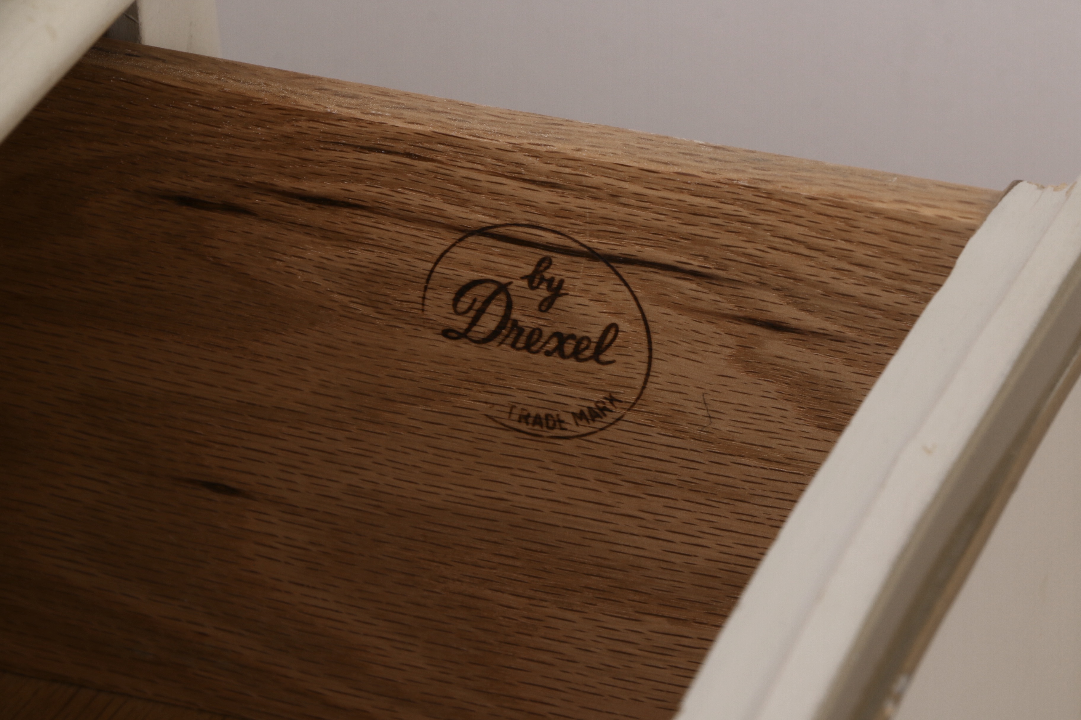 Drexel "Touraine" Cream-Painted and Parcel-Gilt Dresser and Chest of Drawers