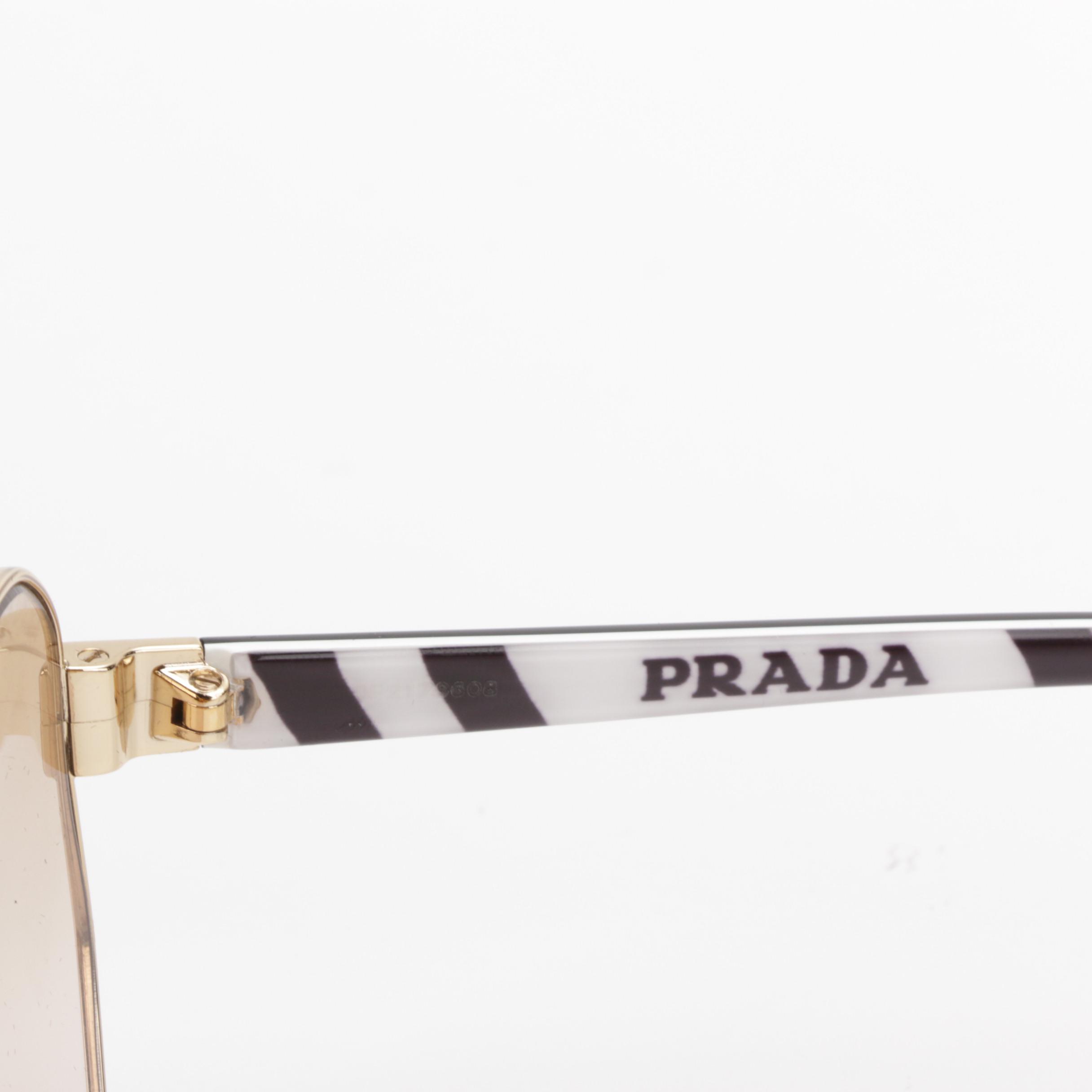 Prada SPR 54X Sunglasses with Case, Cleaning Cloth, and Box