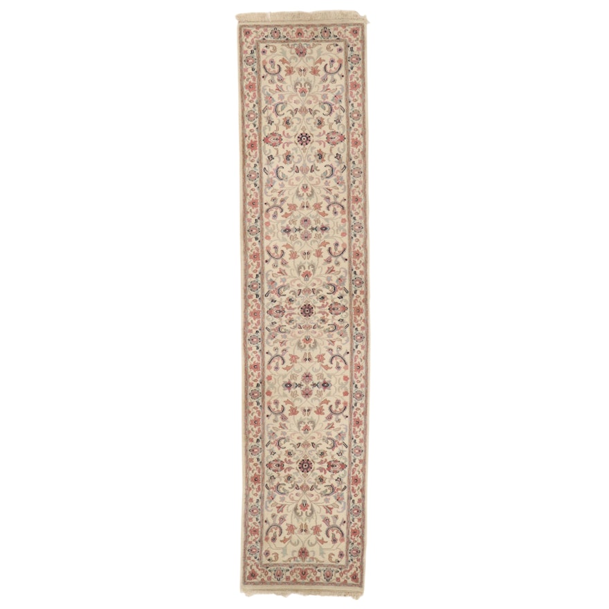 2'9 x 12'4 Hand-Knotted Floral Carpet Runner