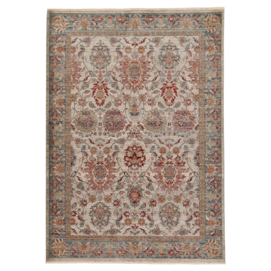 5'3 x 7'6 Machine Made Turkish Persian Mahal Art Silk Rug, 2010s