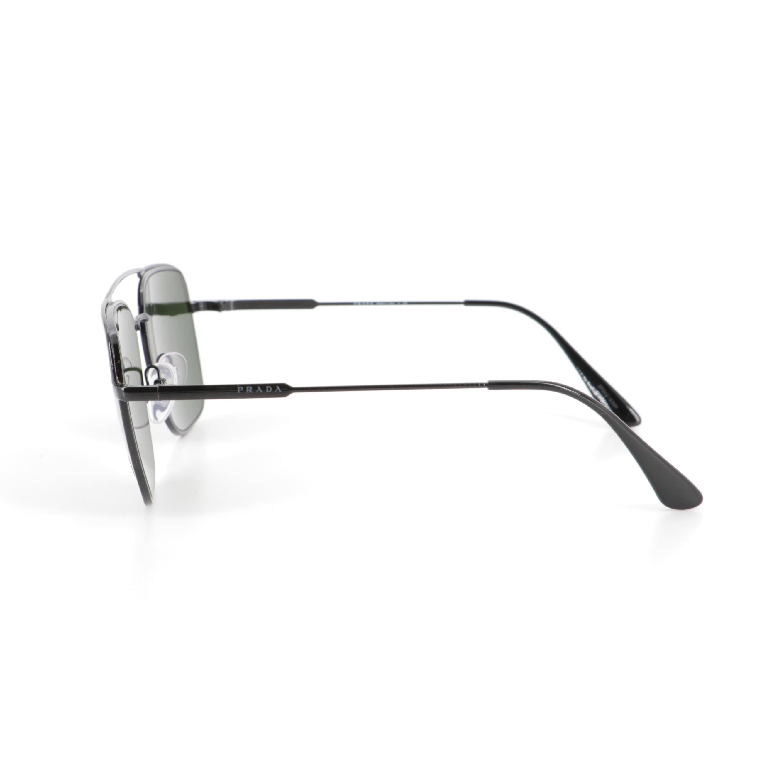 Men's Prada SPR53V Square Aviator Sunglasses with Case and Box