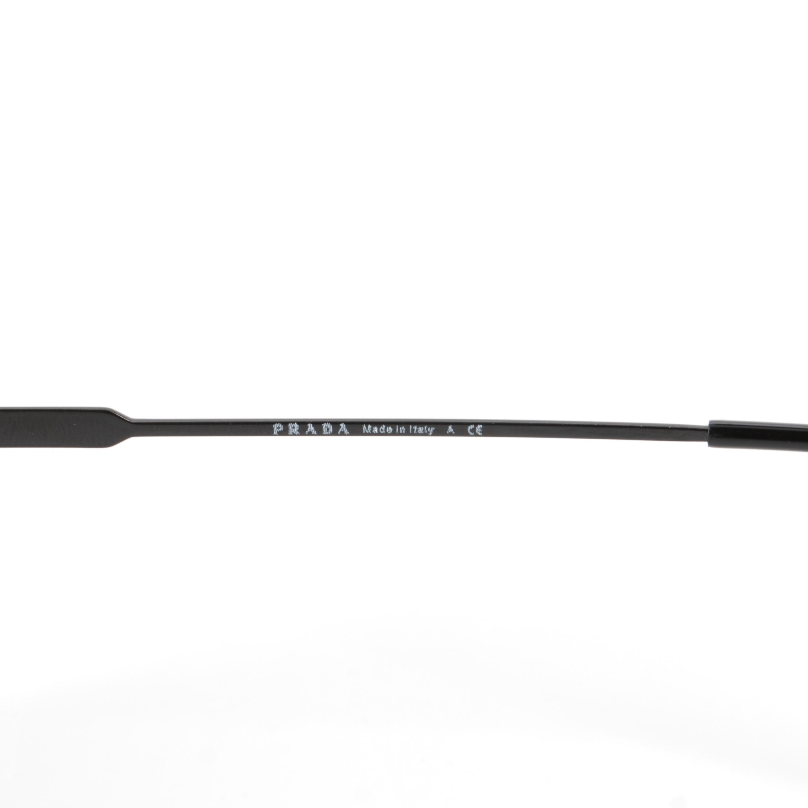 Men's Prada SPR53V Square Aviator Sunglasses with Case and Box