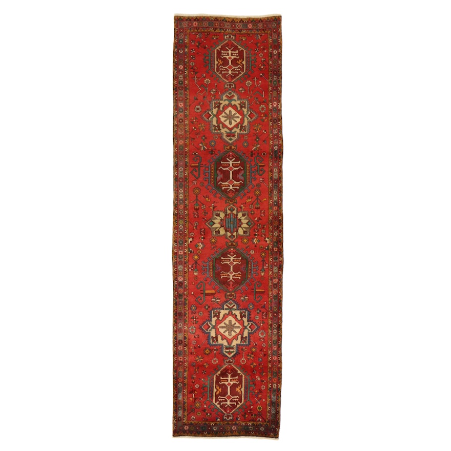 3'3 x 12'11 Hand-Knotted Northwest Persian Carpet Runner, 1950s