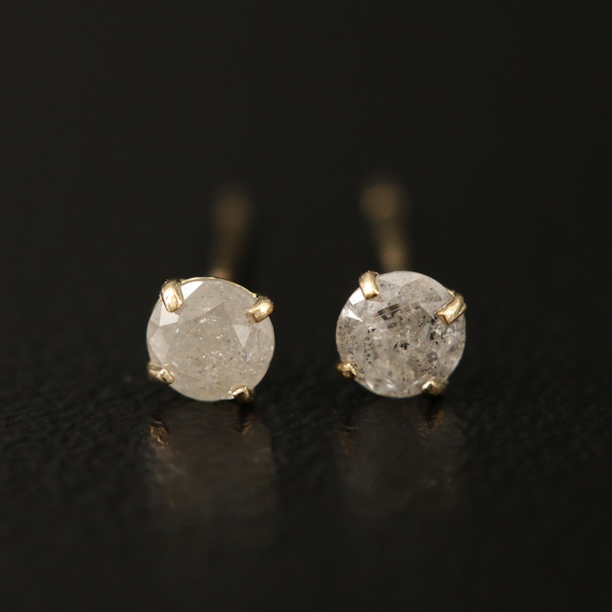 10K 0.20 CTW Diamond Stud Earrings