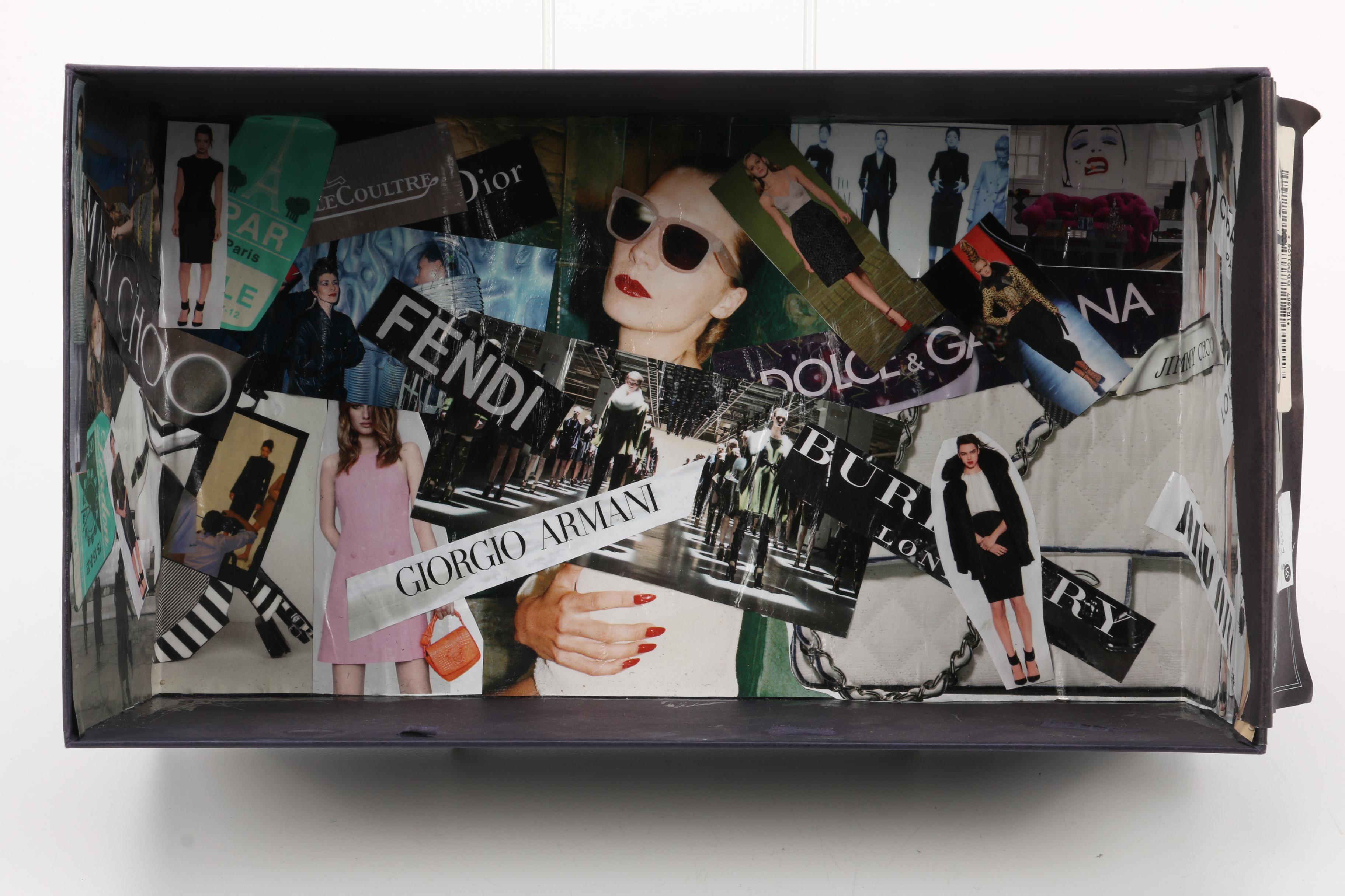 Prada Red Leather Kitten Heel Mules and Charlet Hand-Beaded Clutch